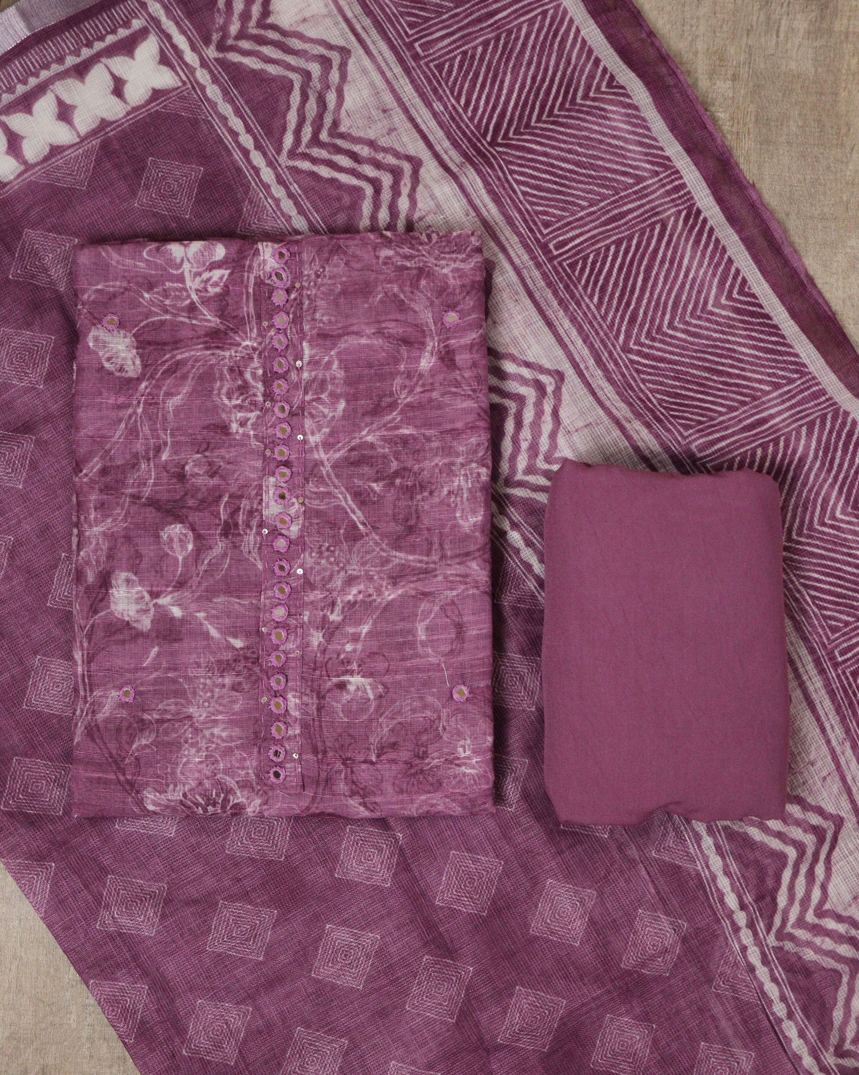 Load image into Gallery viewer, Linen Cotton Unstitched Suit -5392