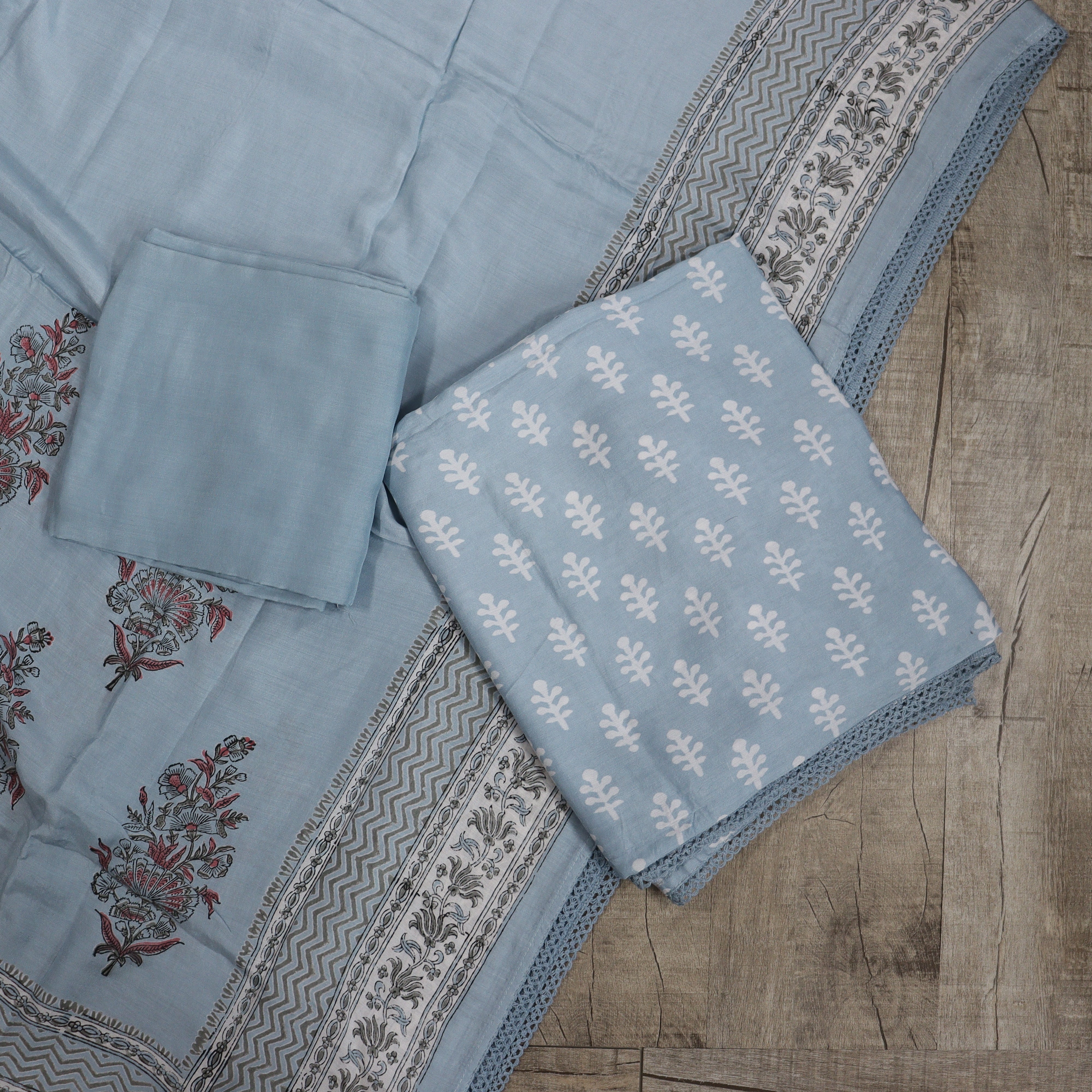 Load image into Gallery viewer, Modal Muslin Silk Unstitched Suit - 3883