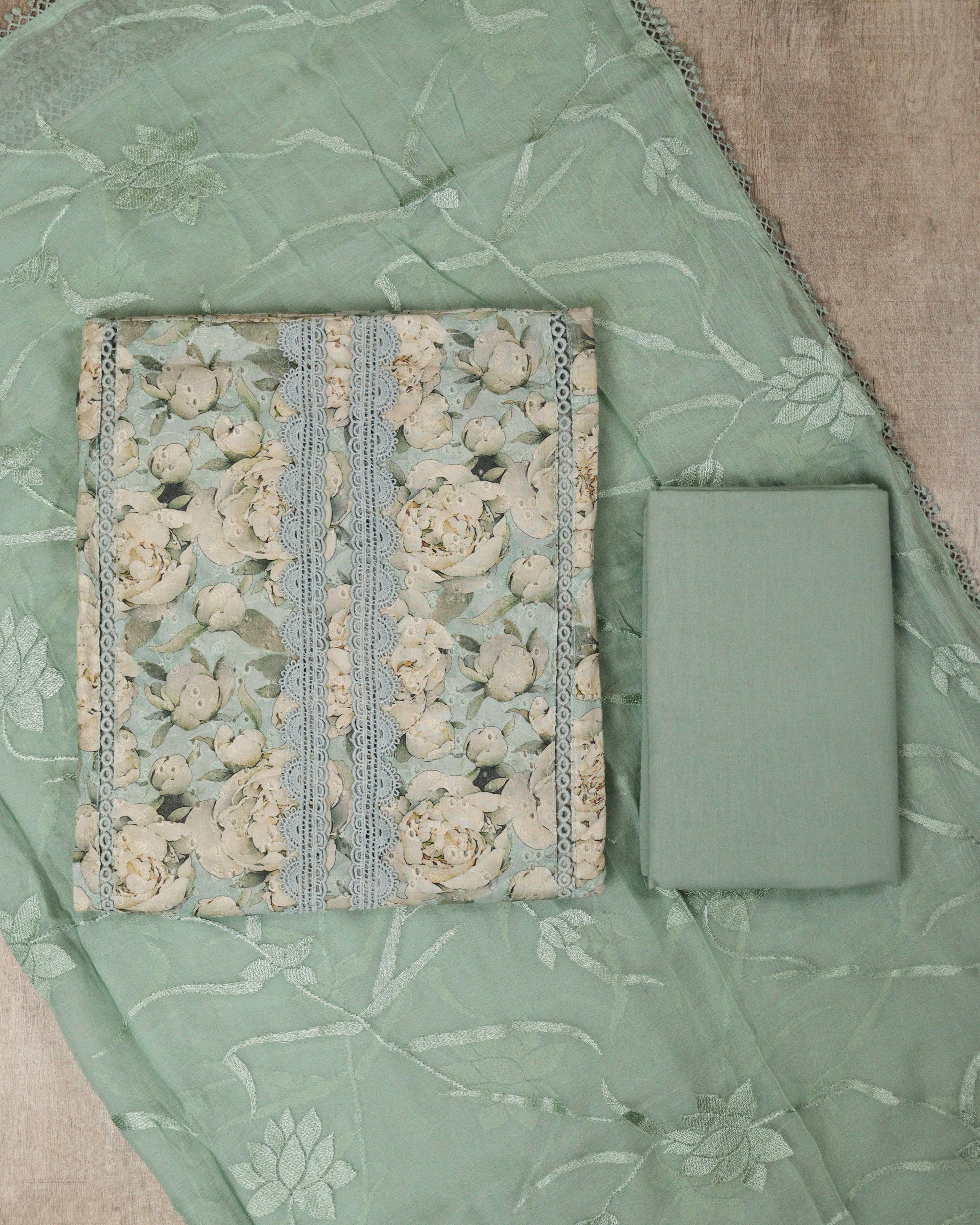 Load image into Gallery viewer, Pure Cotton Unstitched Suit-4580