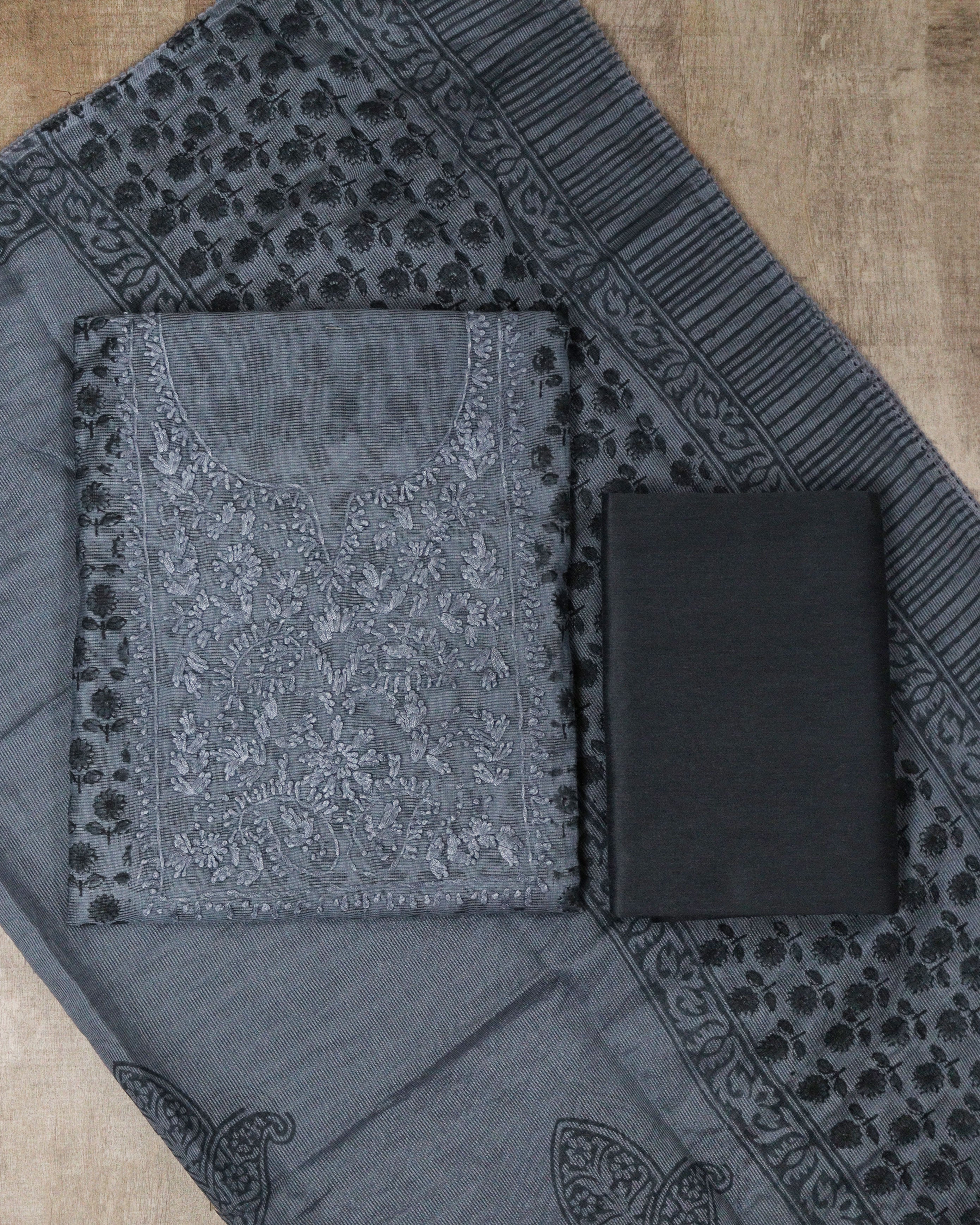 Load image into Gallery viewer, Net Kotta Unstitched Suit-5434