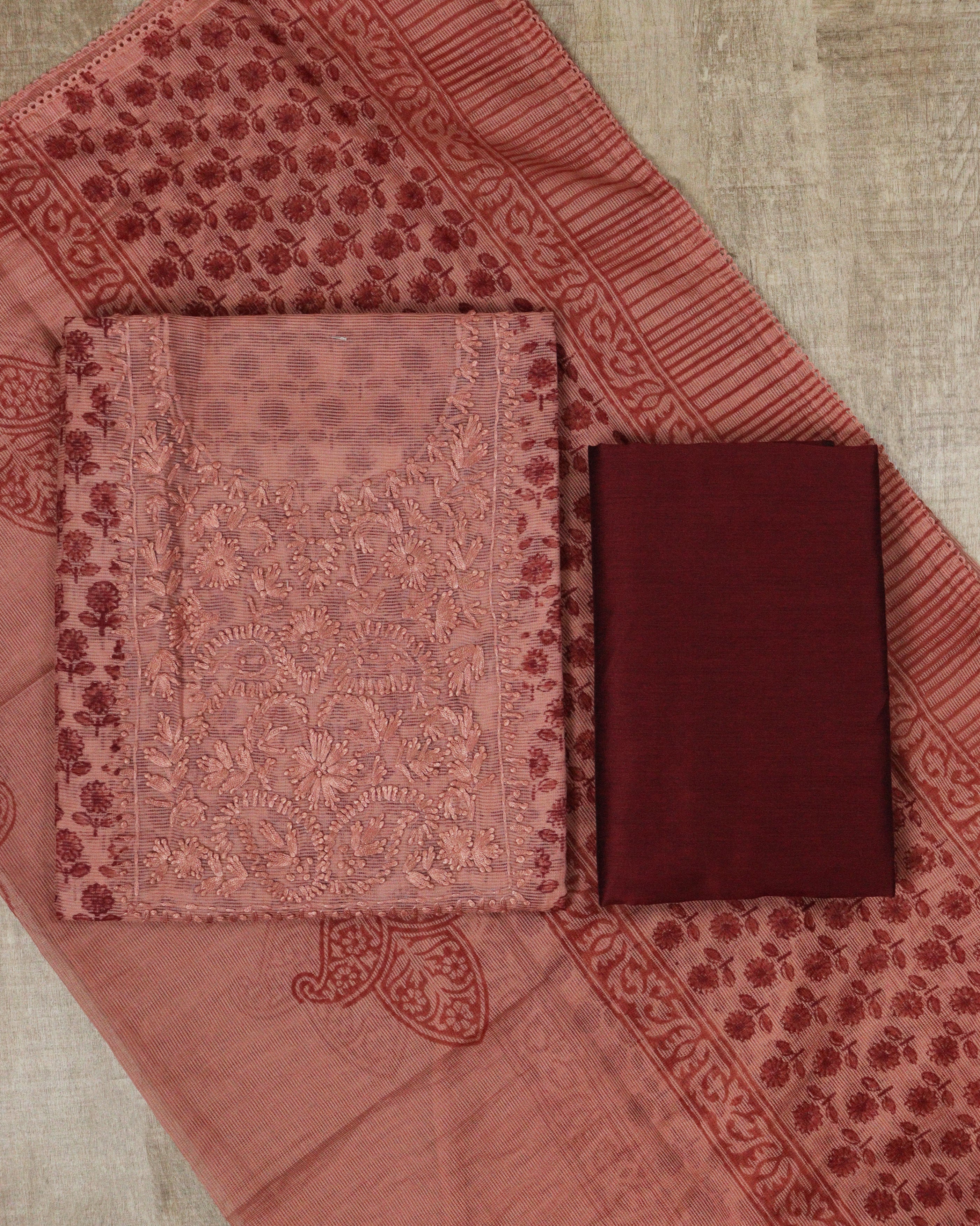 Load image into Gallery viewer, Net Kotta Unstitched Suit-5434