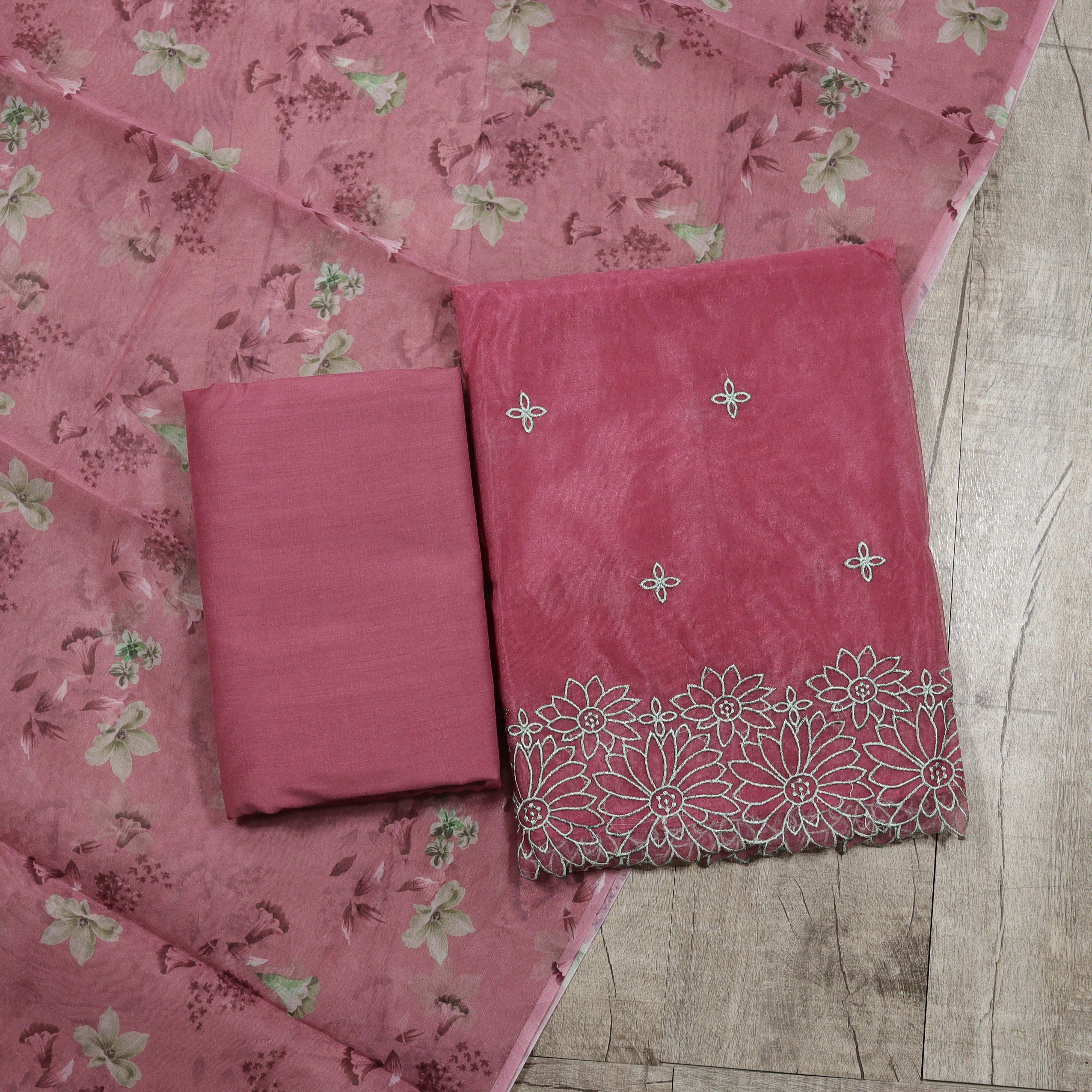 Load image into Gallery viewer, Nylon Organza Unstitched Suit - 3938