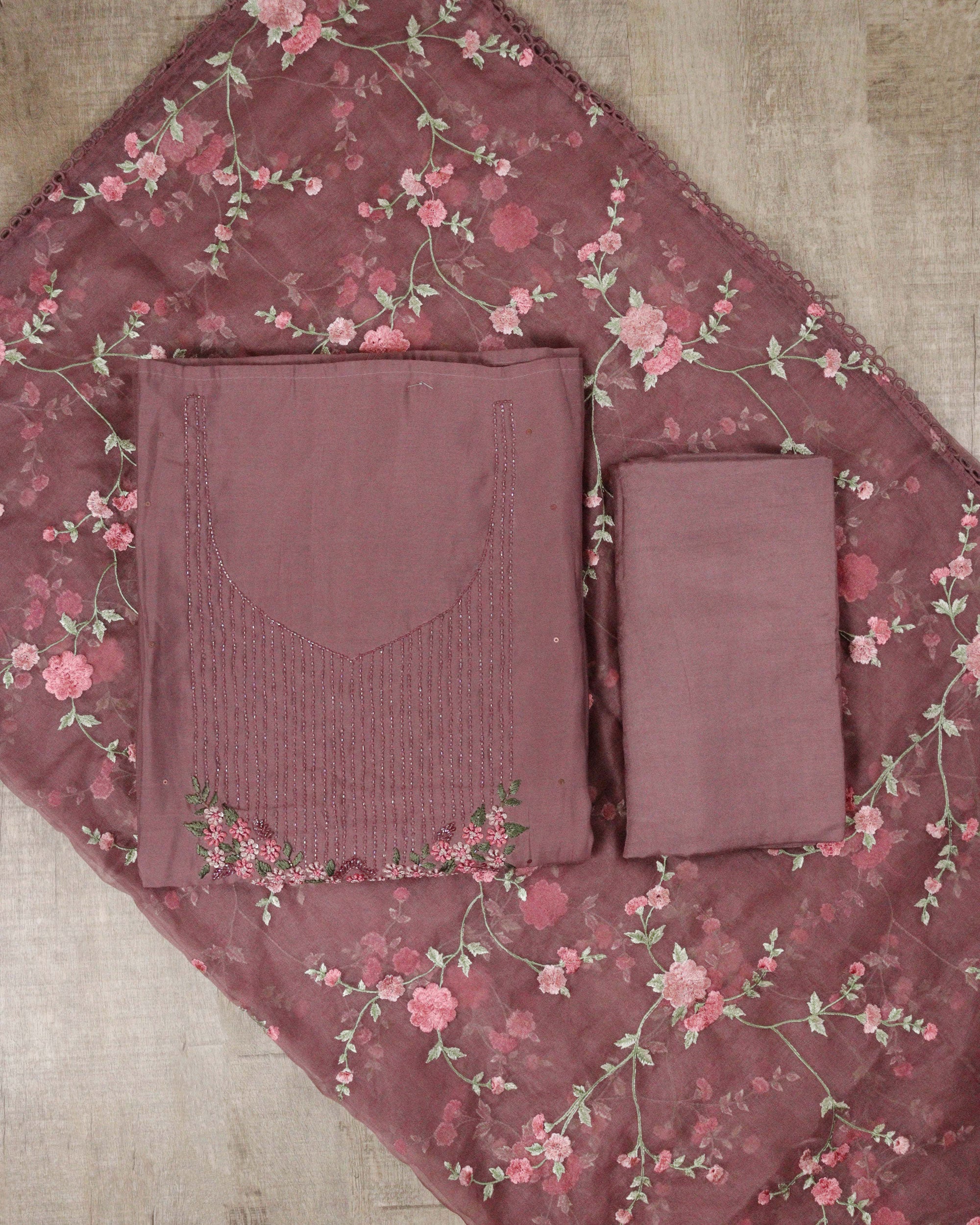 Load image into Gallery viewer, Pure Chanderi Silk Unstitched Suit - 00198