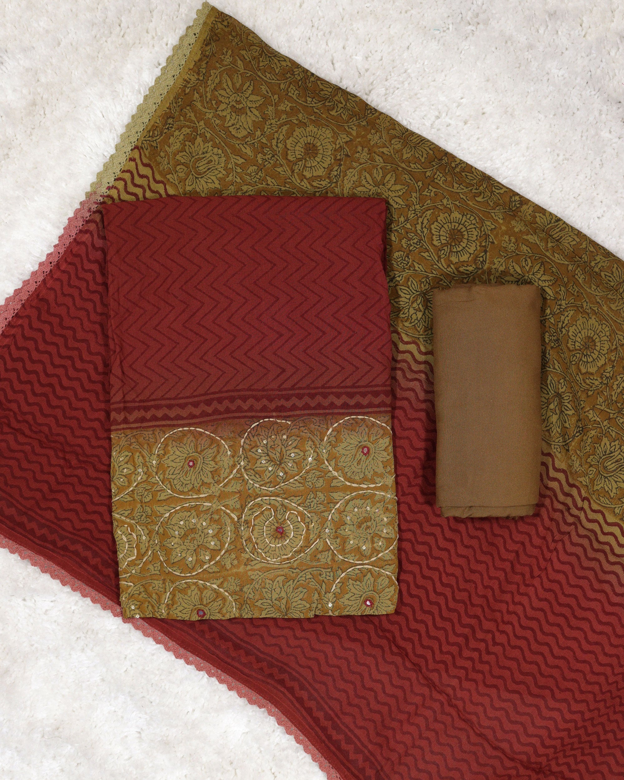 Load image into Gallery viewer, Pure Viscose Georgette Unstitched Suit-00246