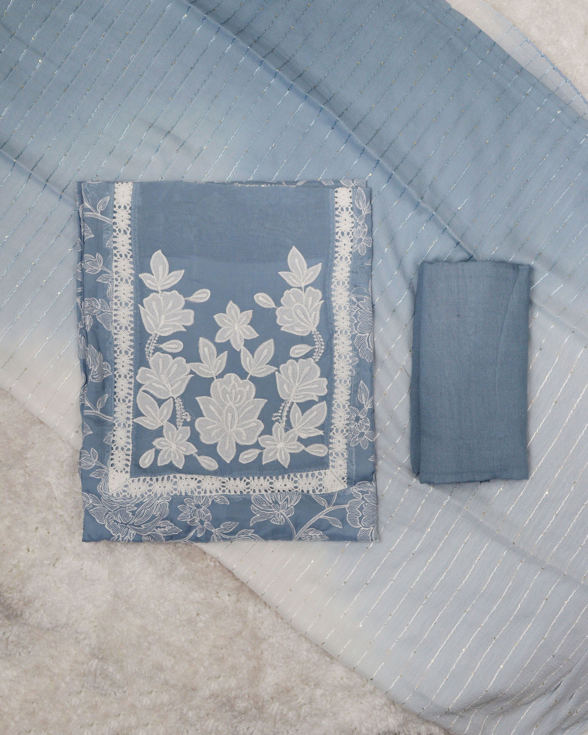 Load image into Gallery viewer, Pure Viscose Organza Unstitched Suit-0249