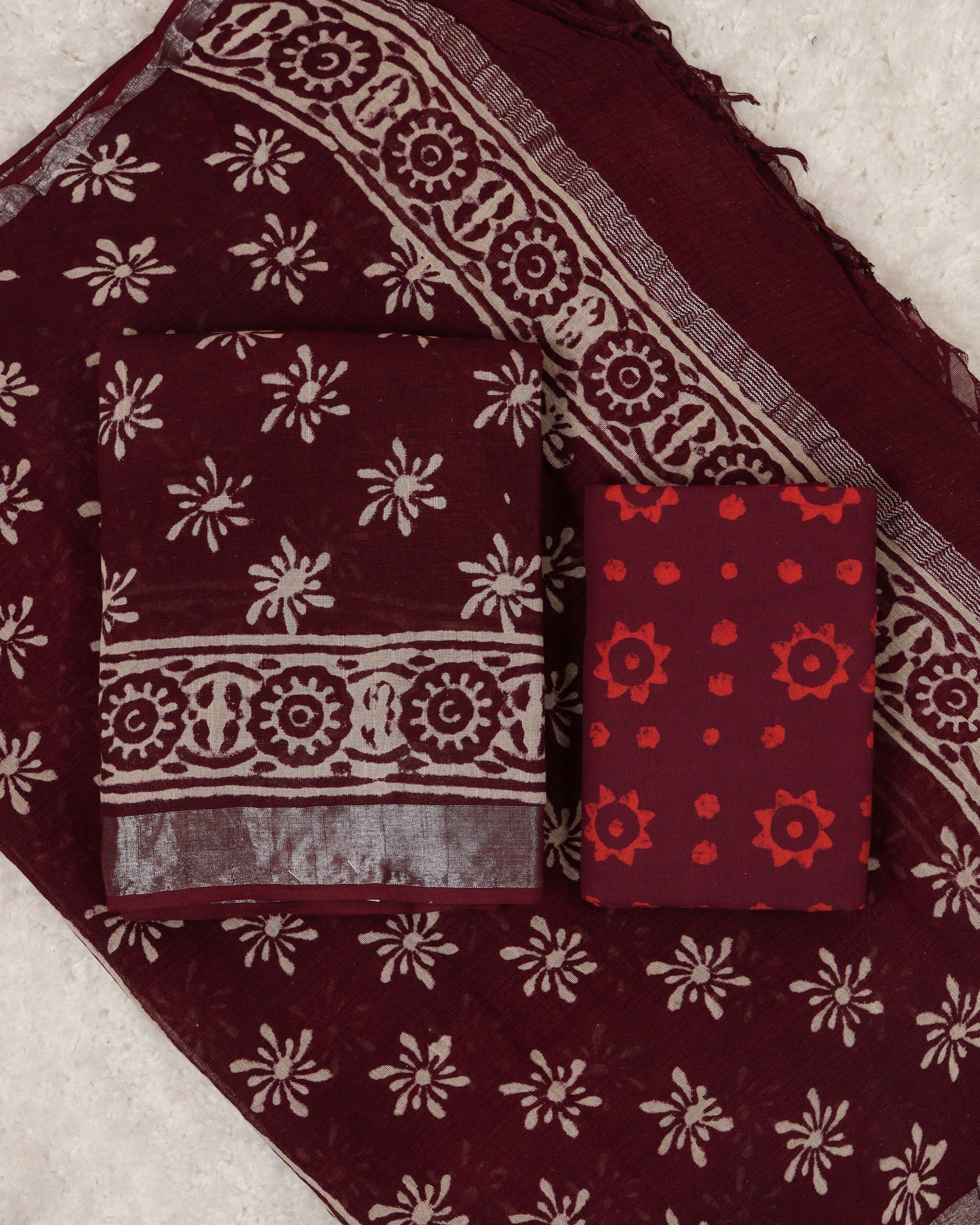 Load image into Gallery viewer, Linen Cotton Unstitched Suit-00326