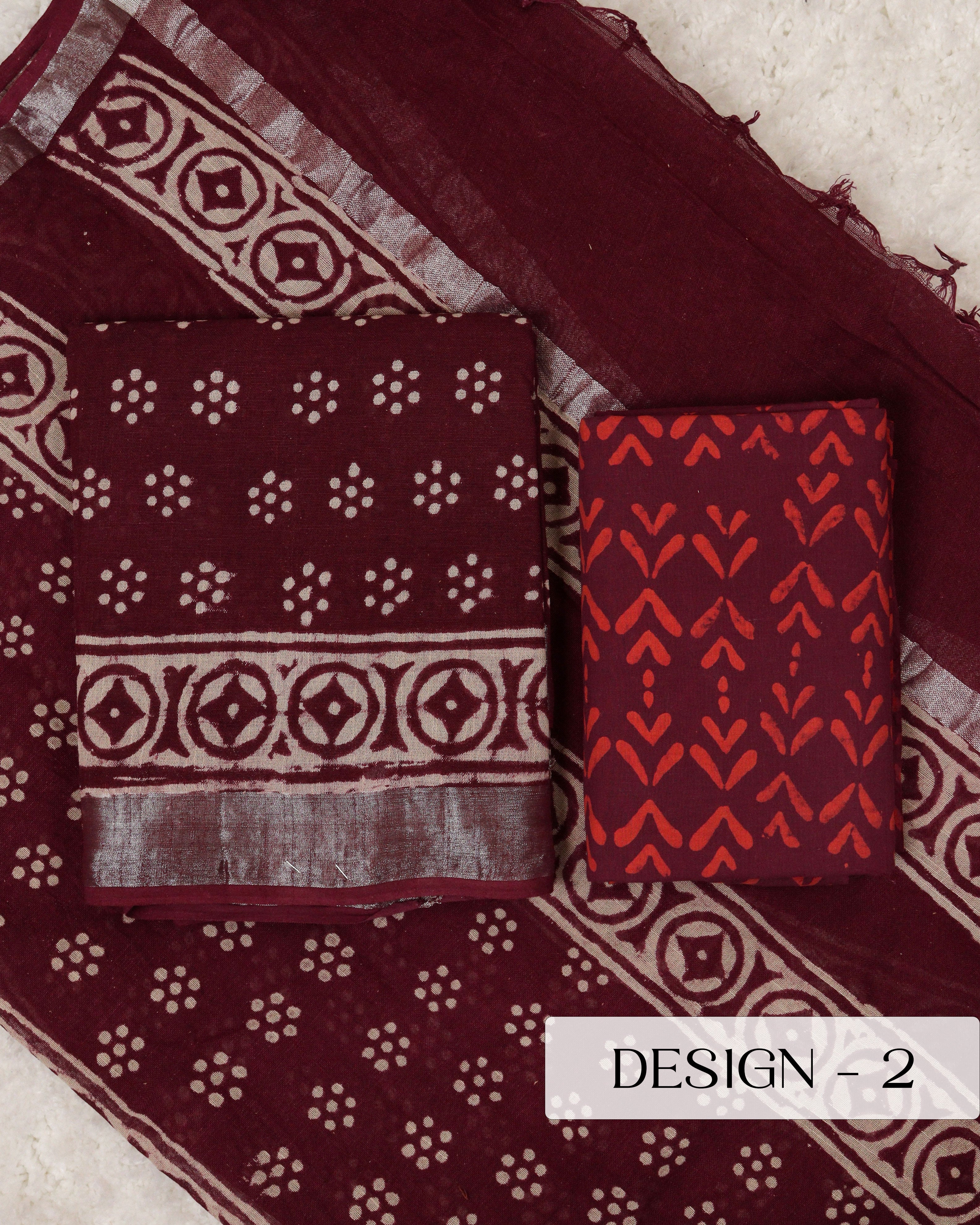 Load image into Gallery viewer, Linen Cotton Unstitched Suit-00326