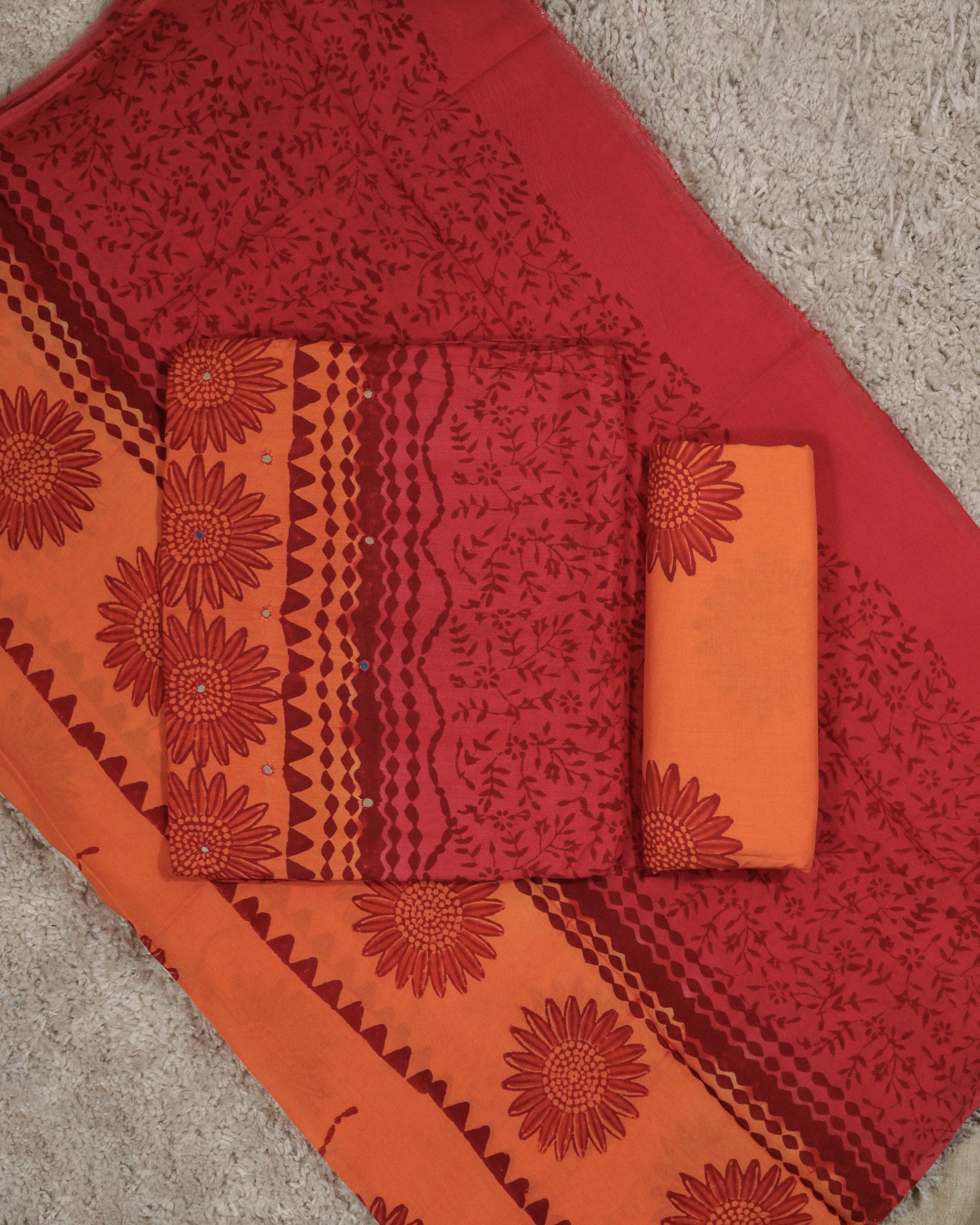 Load image into Gallery viewer, Crape Silk Unstitched Suit-4407