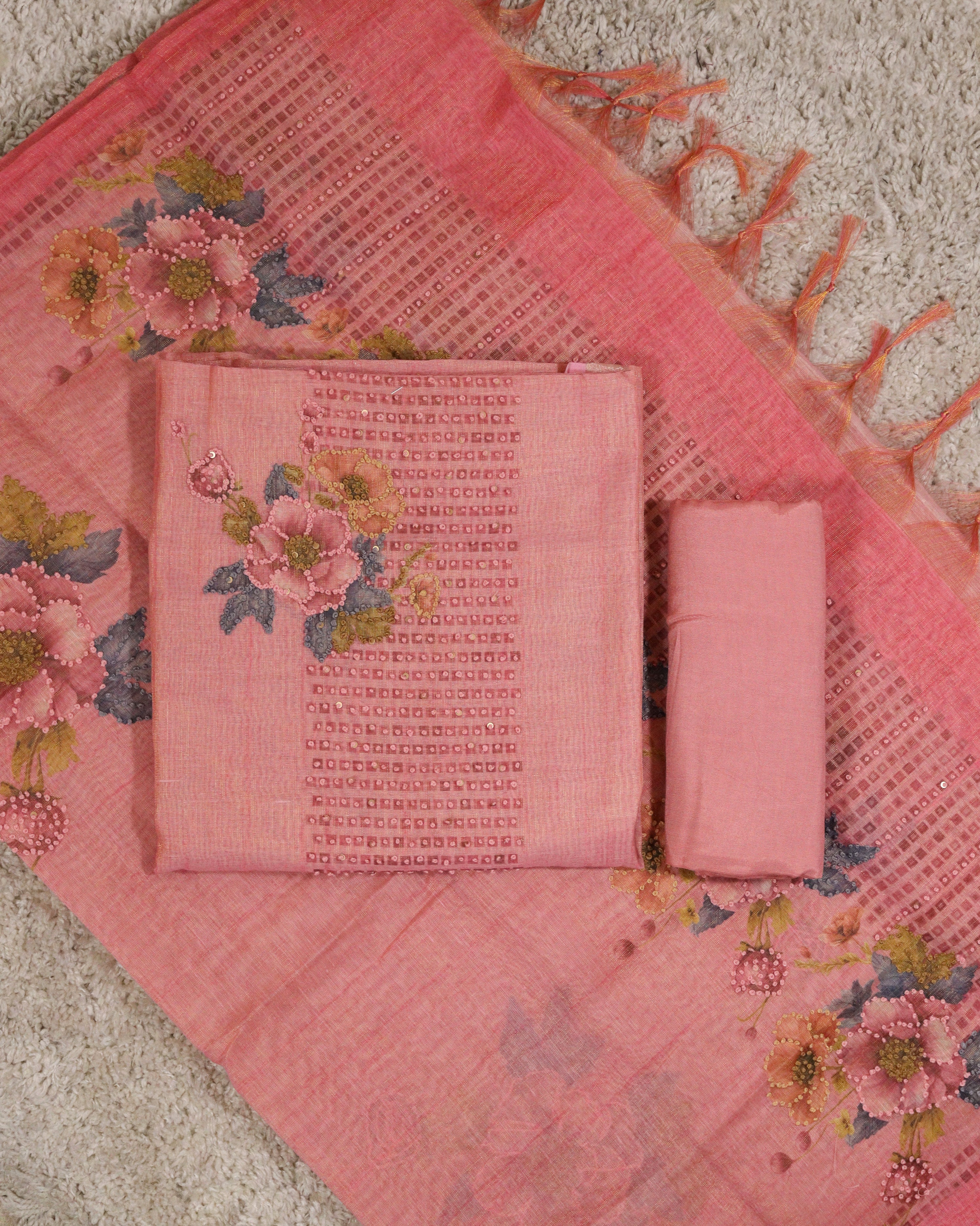 Load image into Gallery viewer, Linen Unstitched Suit-4415