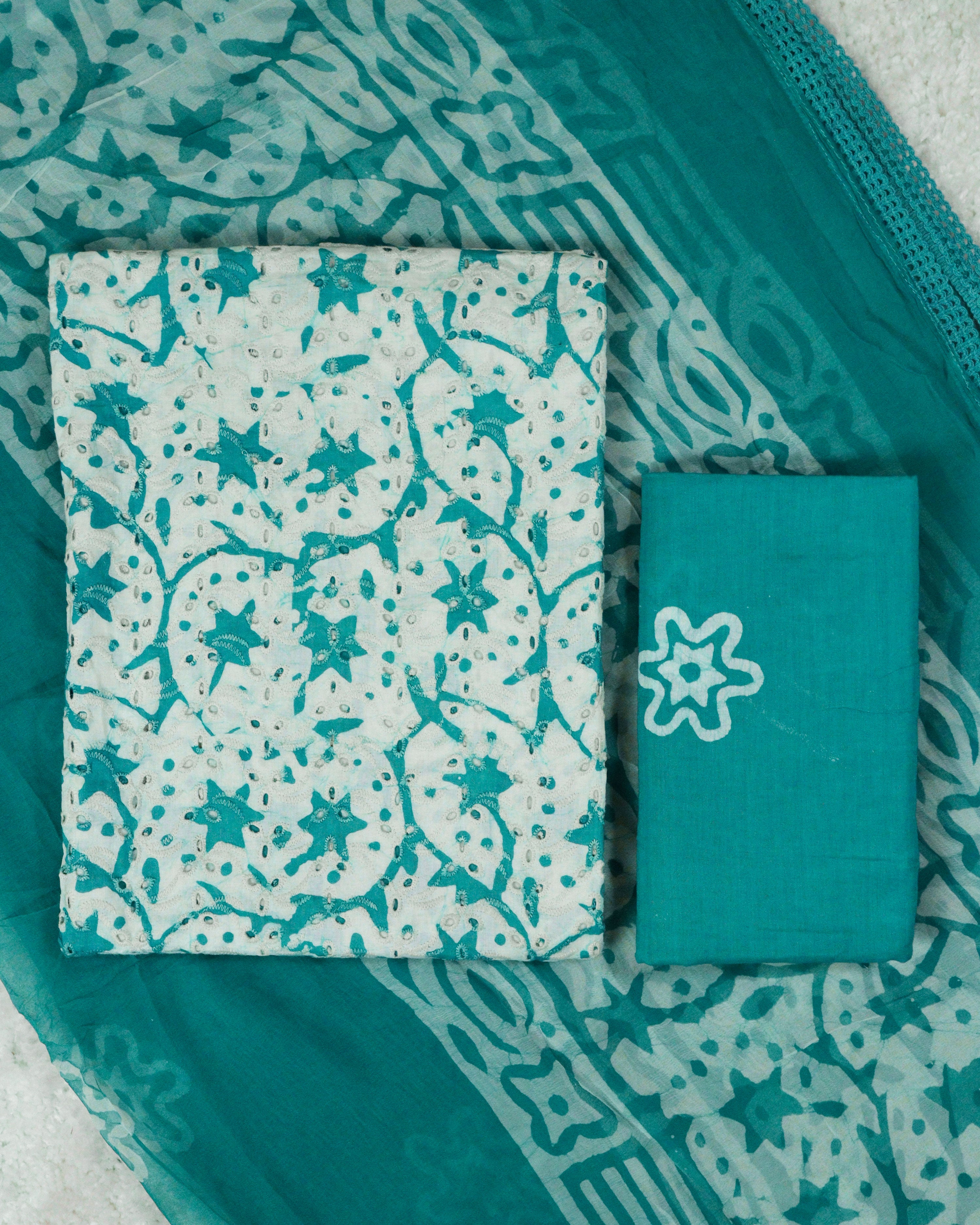 Load image into Gallery viewer, Pure Cotton Hakoba Unstitched Suit-0496