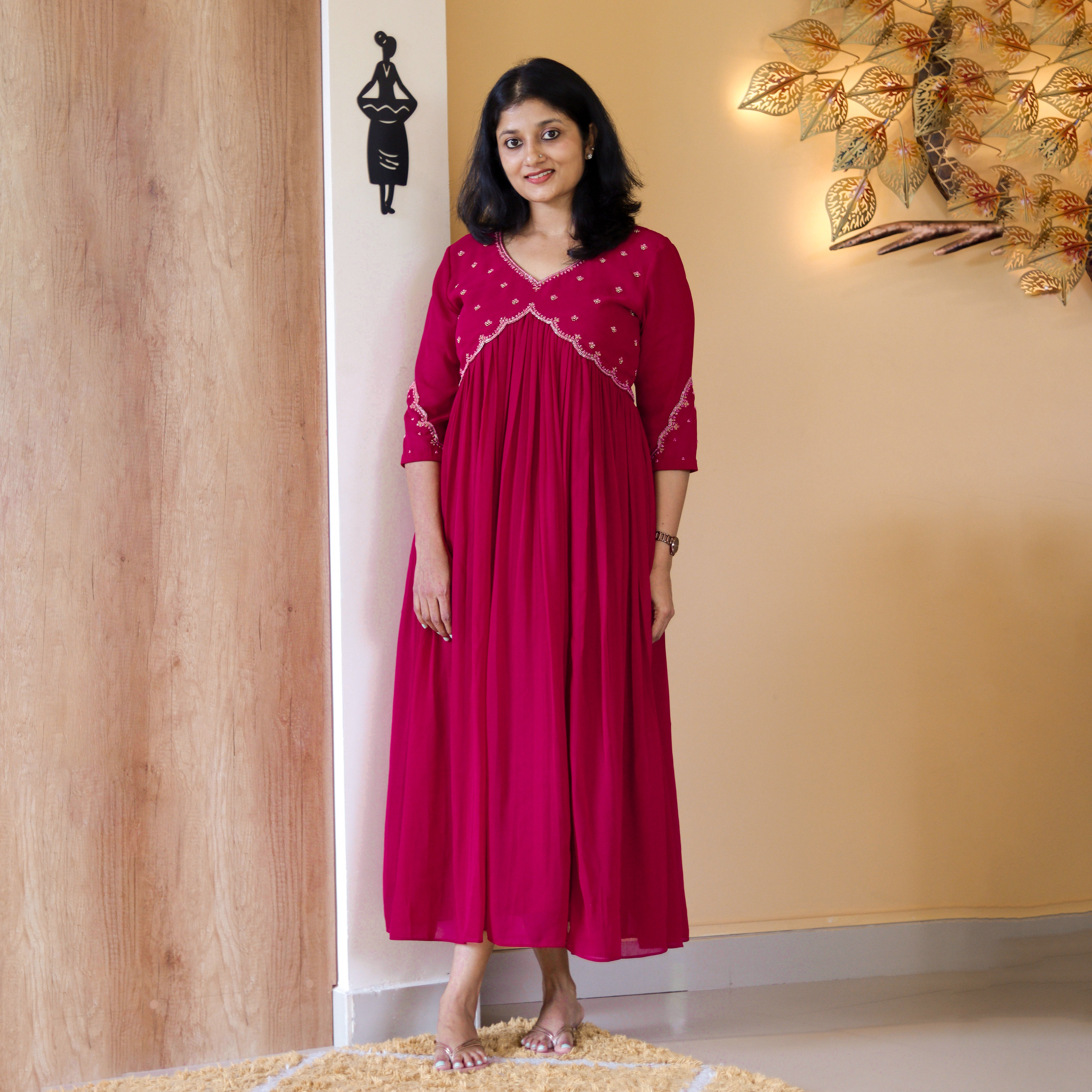 Load image into Gallery viewer, Georgette Designer  Wear Kurti PRE ORDER -3929