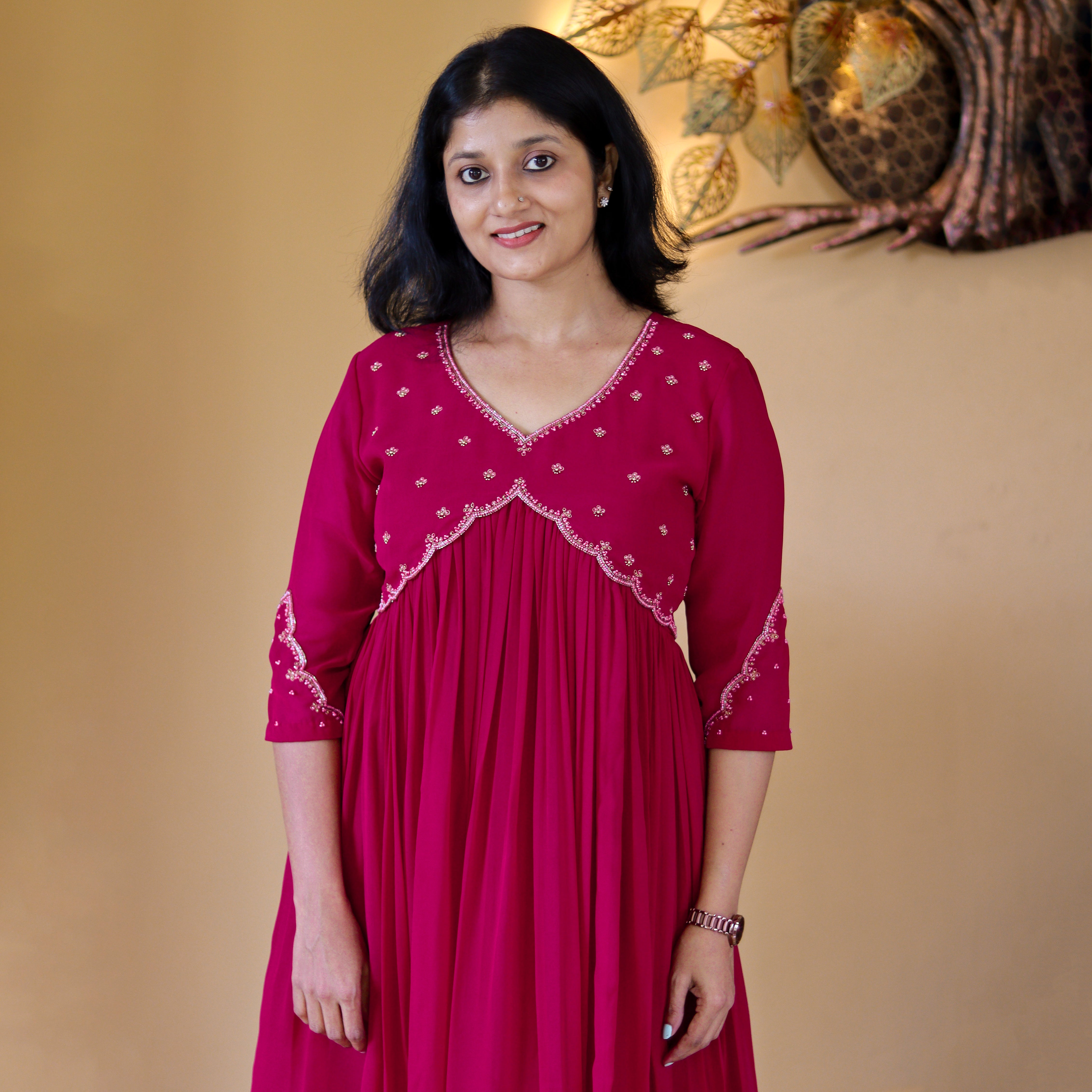 Load image into Gallery viewer, Georgette Designer  Wear Kurti PRE ORDER -3929