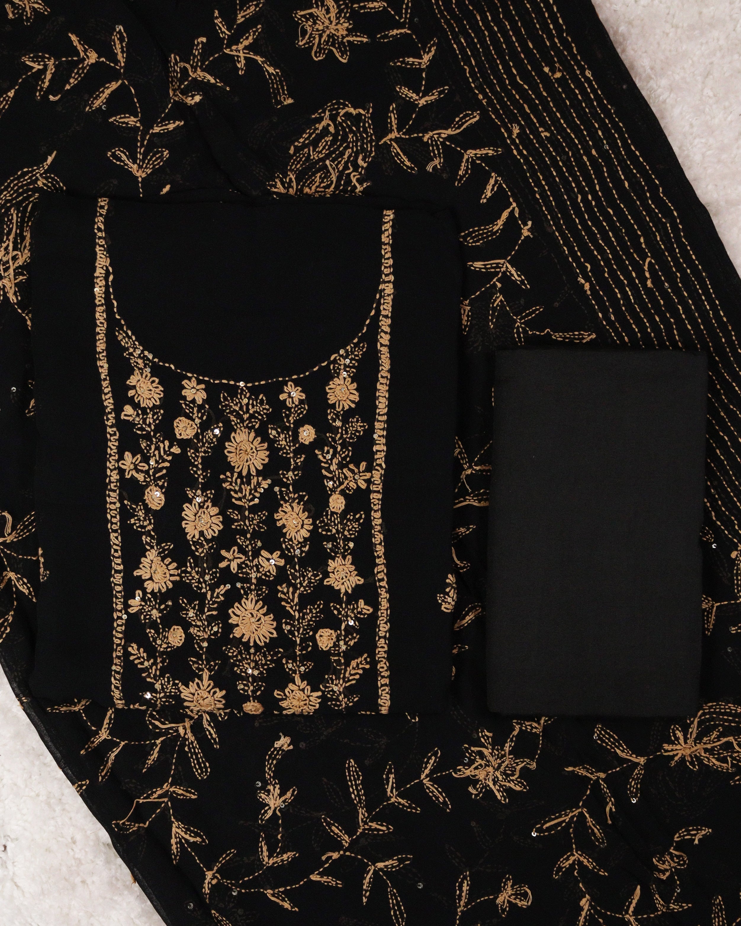 Load image into Gallery viewer, Pure Viscose Georgette Unstitched Suit-0489