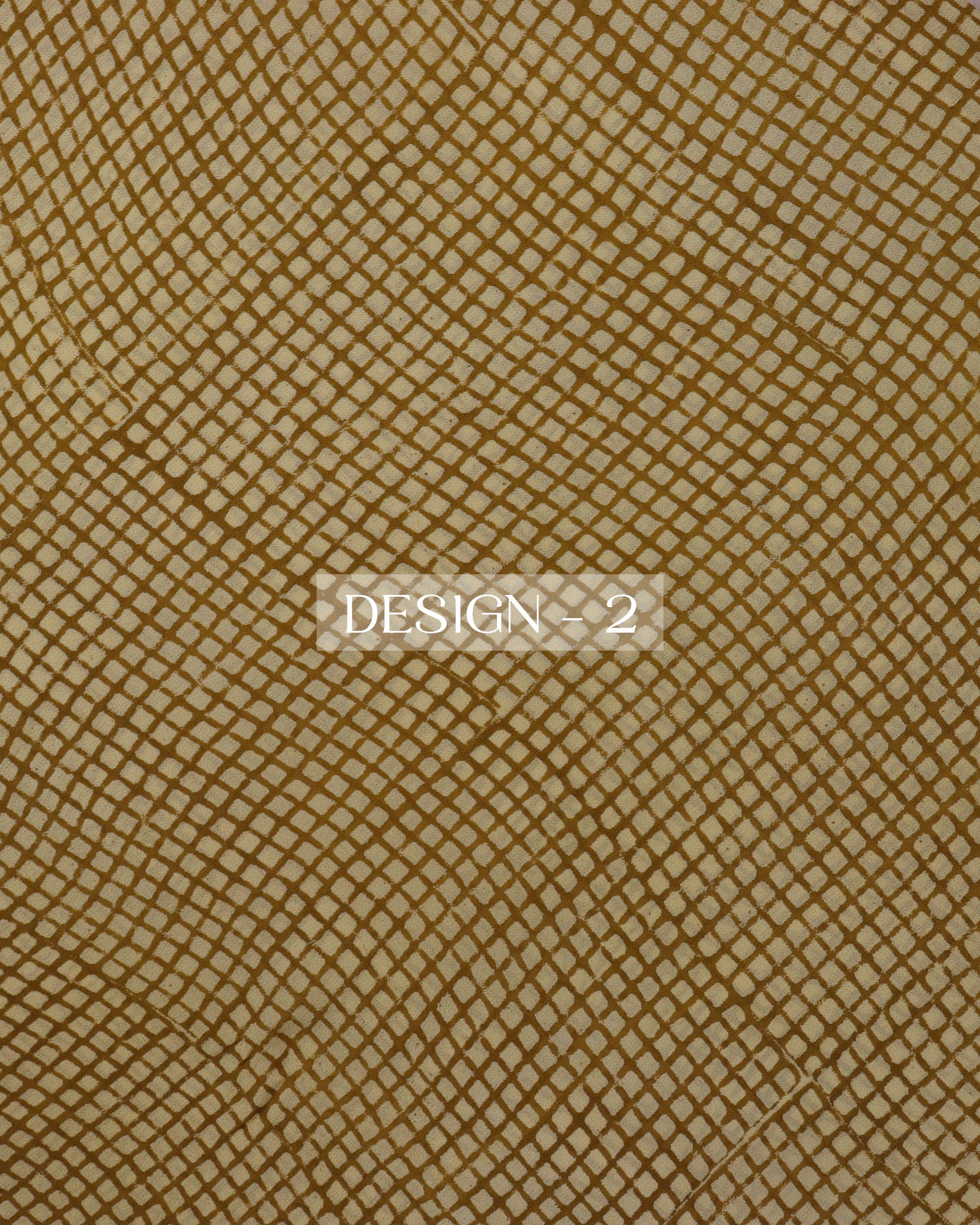 Load image into Gallery viewer, Hand-Block Georgette Fabric -0509