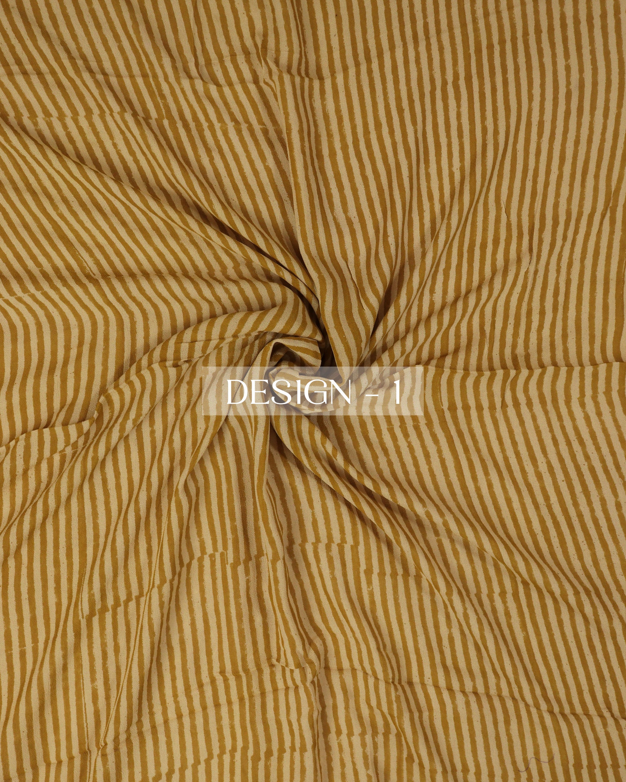 Load image into Gallery viewer, Hand-Block Georgette Fabric -0509