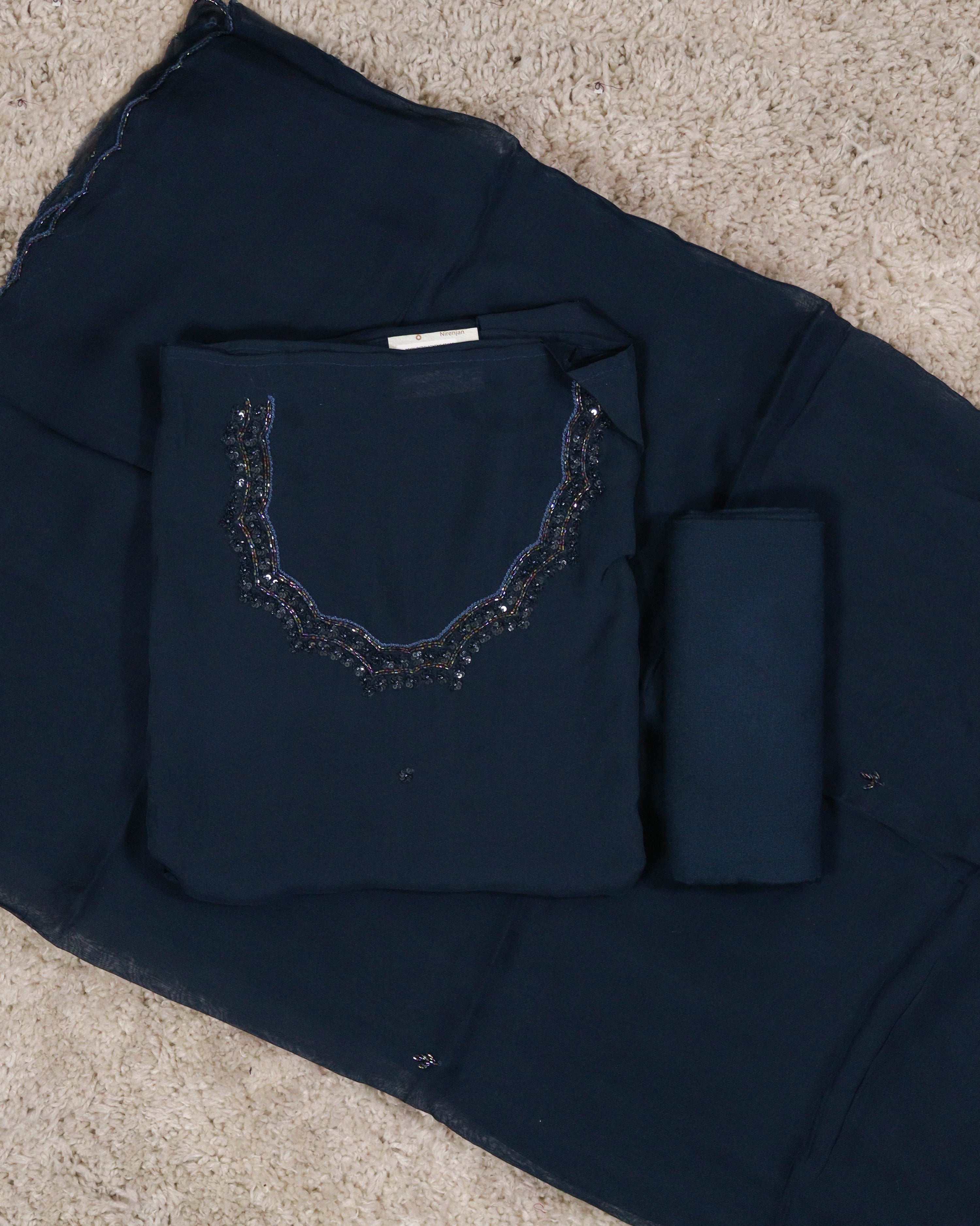 Load image into Gallery viewer, Viscose Organza Unstitched Suit-4153