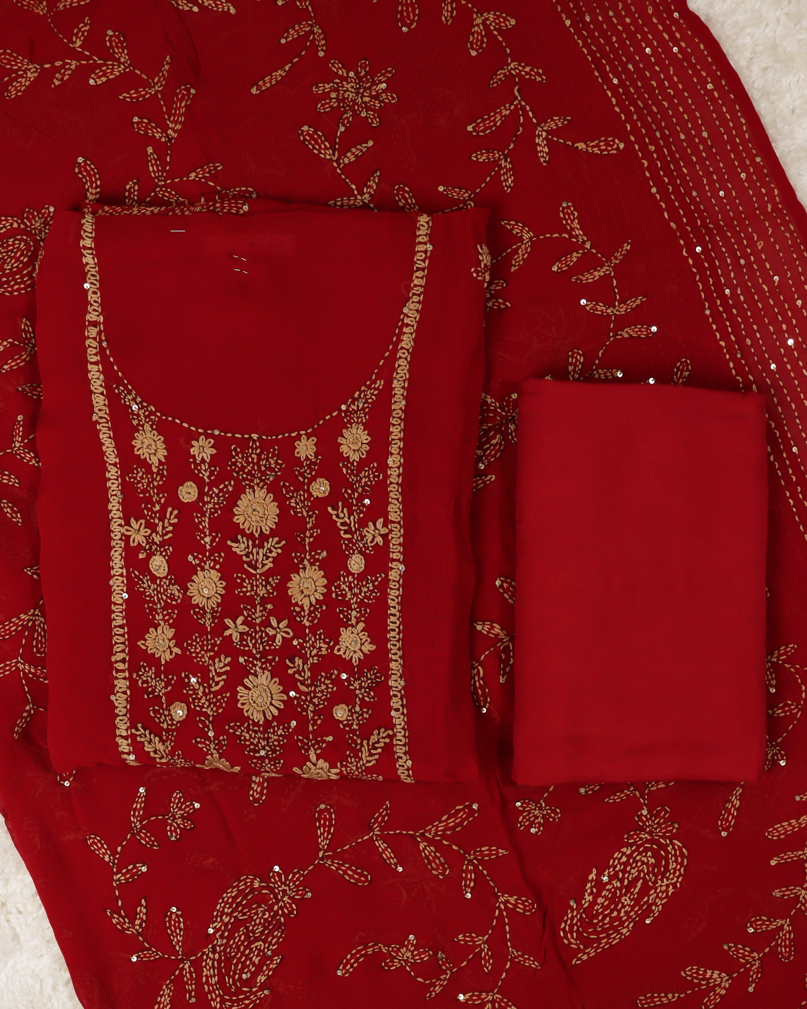 Load image into Gallery viewer, Pure Viscose Georgette Unstitched Suit-0489