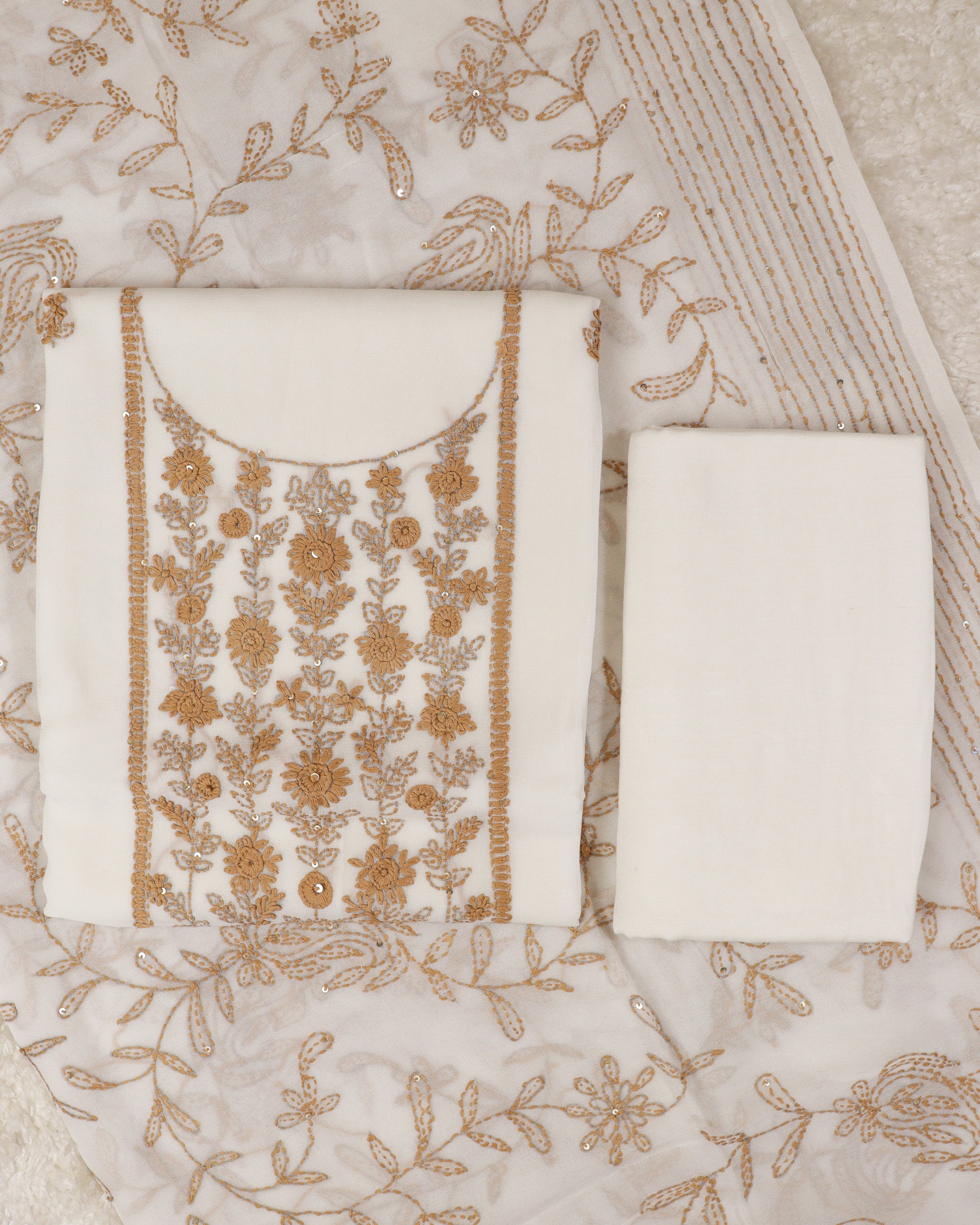 Load image into Gallery viewer, Pure Viscose Georgette Unstitched Suit-0489