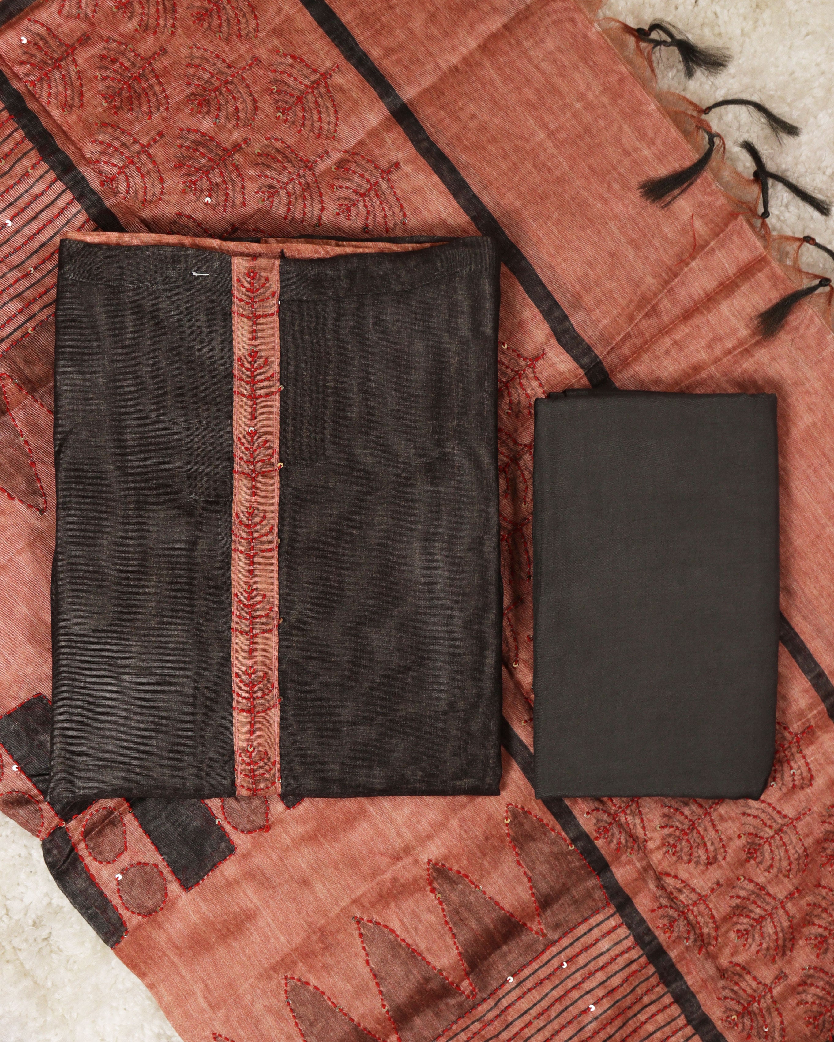 Load image into Gallery viewer, Pure Chanderi Silk Unstitched Suit -0499