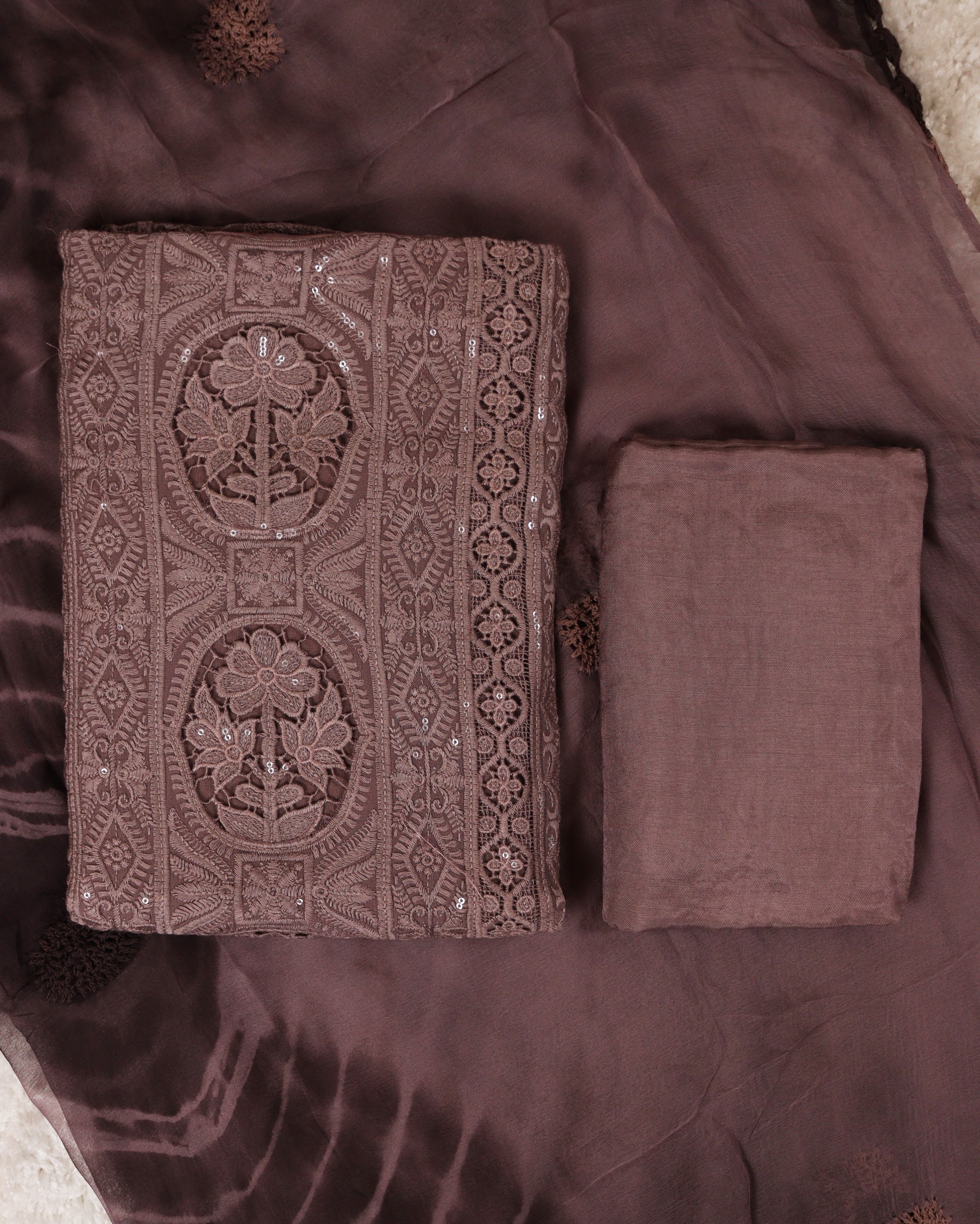 Load image into Gallery viewer, Pure Viscose Georgette Unstitched Suit-0565