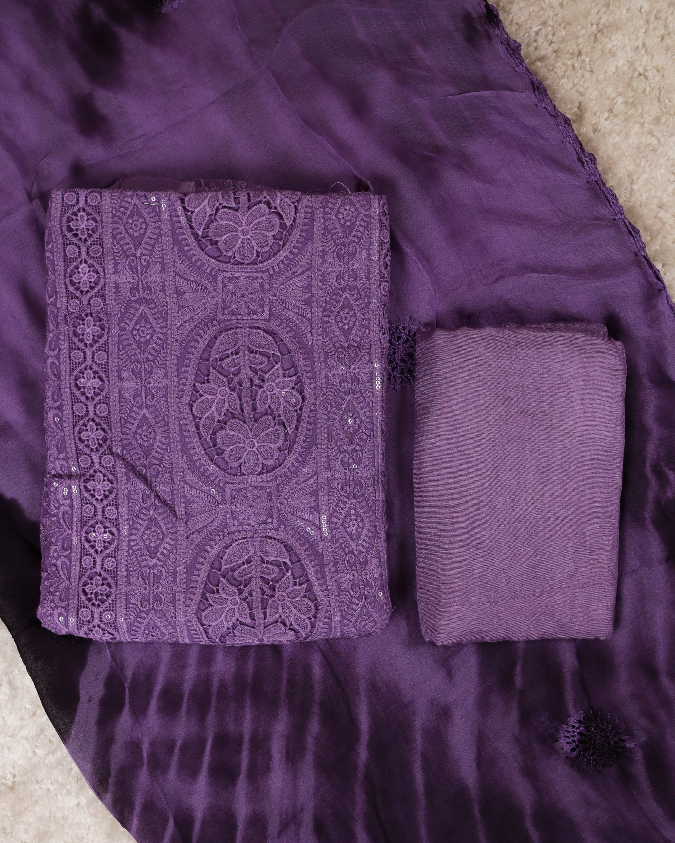 Load image into Gallery viewer, Pure Viscose Georgette Unstitched Suit-0565