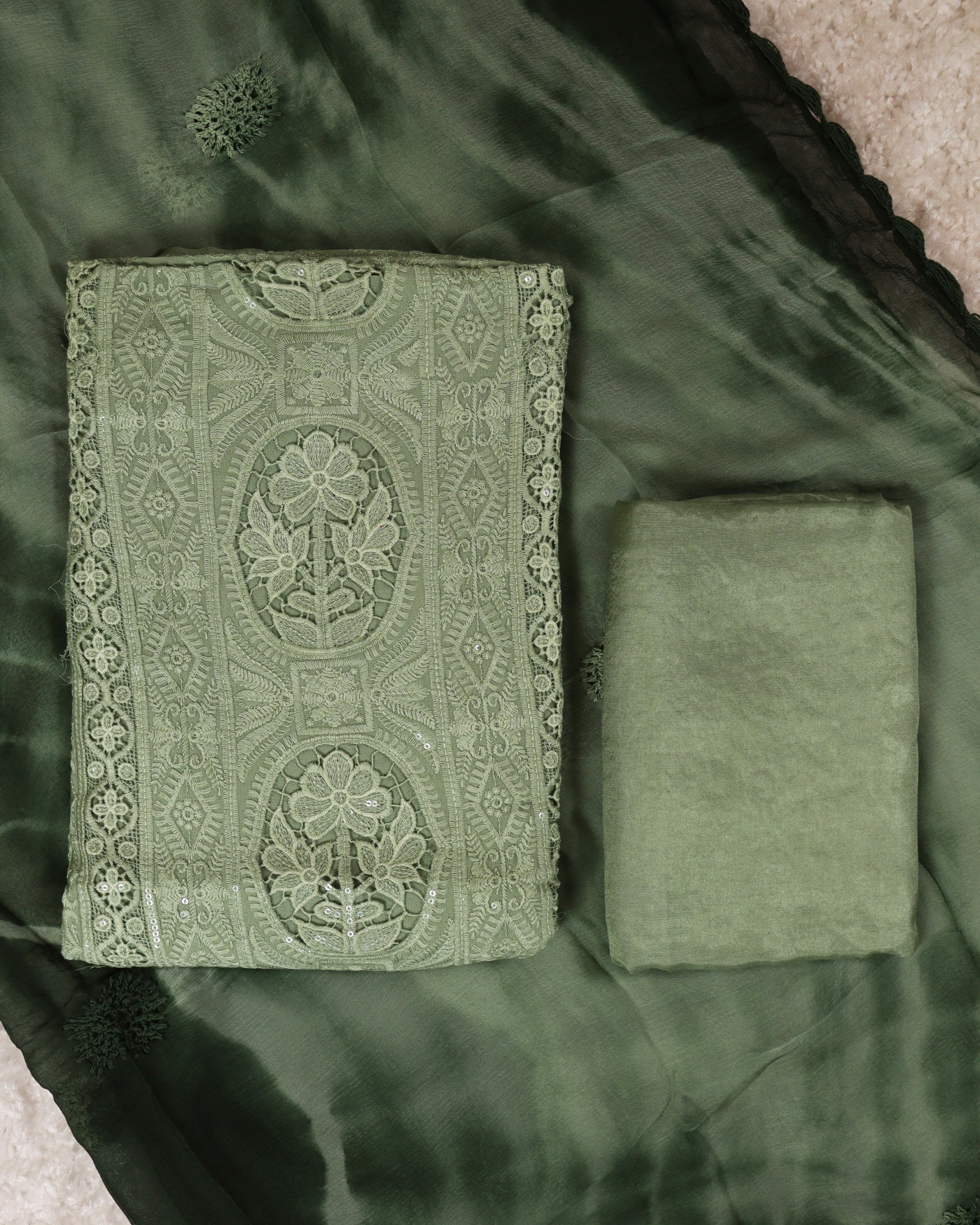 Load image into Gallery viewer, Pure Viscose Georgette Unstitched Suit-0565