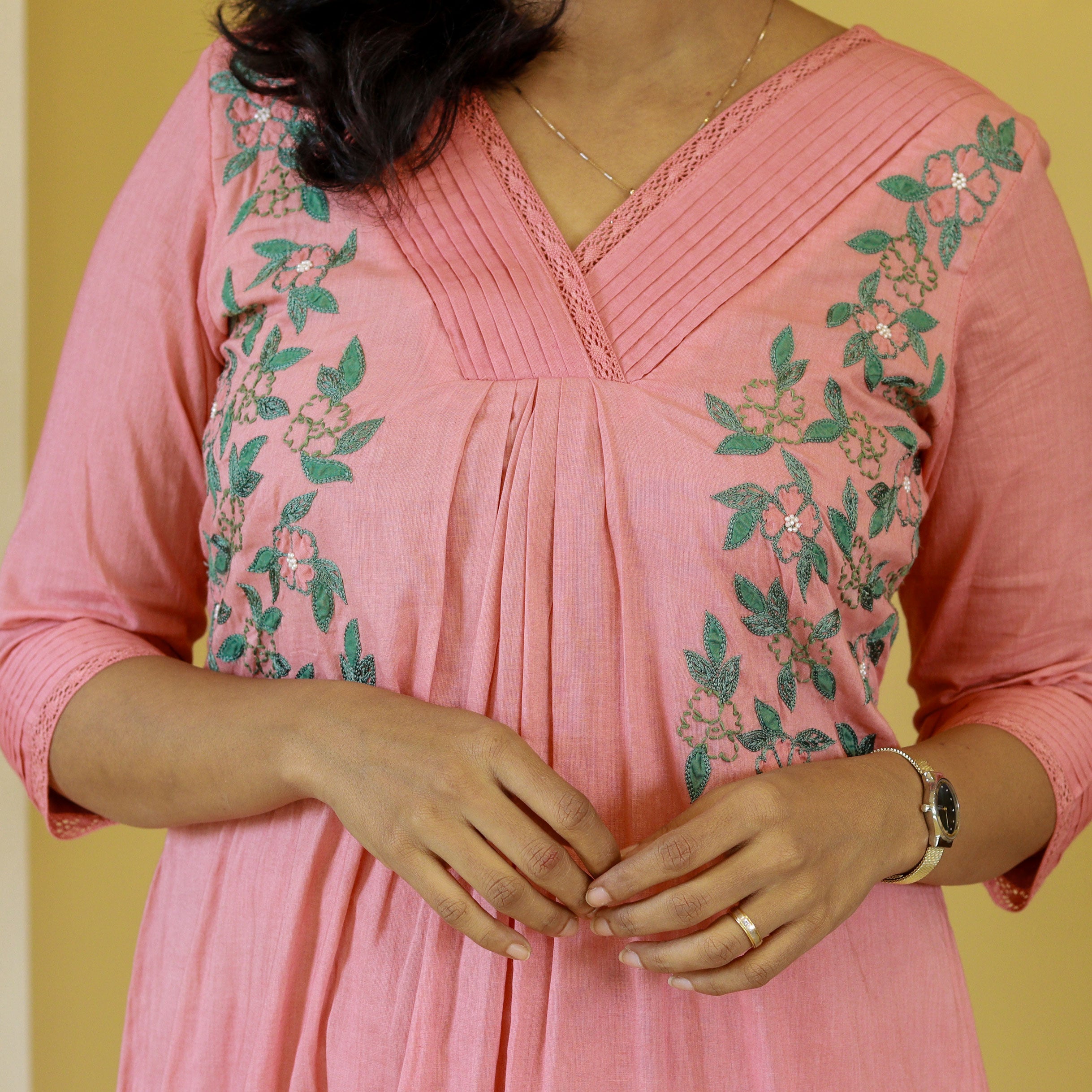 Load image into Gallery viewer, Mul Mul Cotton Designer Kurti - 3945(pre order)