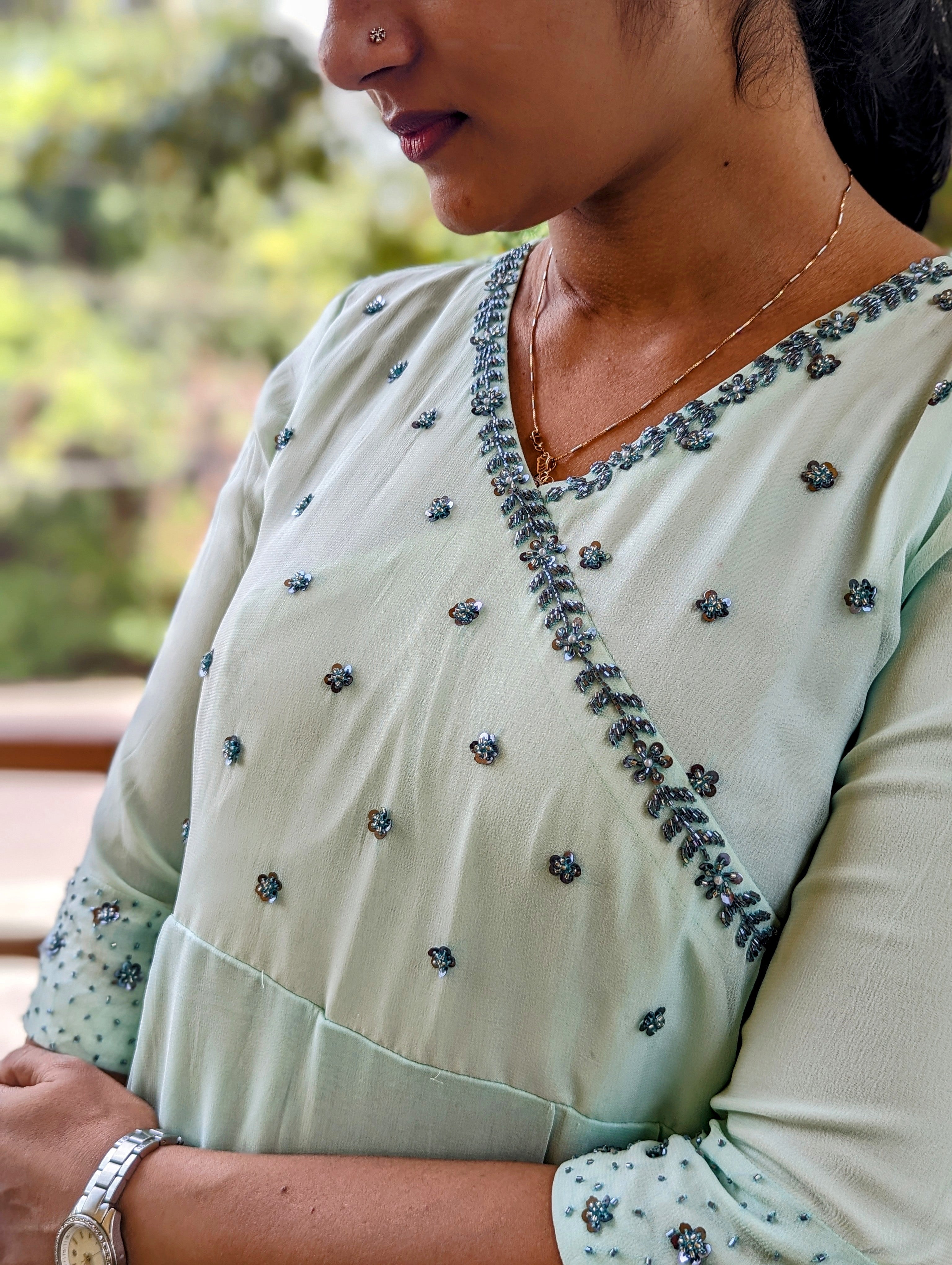 Load image into Gallery viewer, Pure Viscose Georgette Designer Kurti- 5167