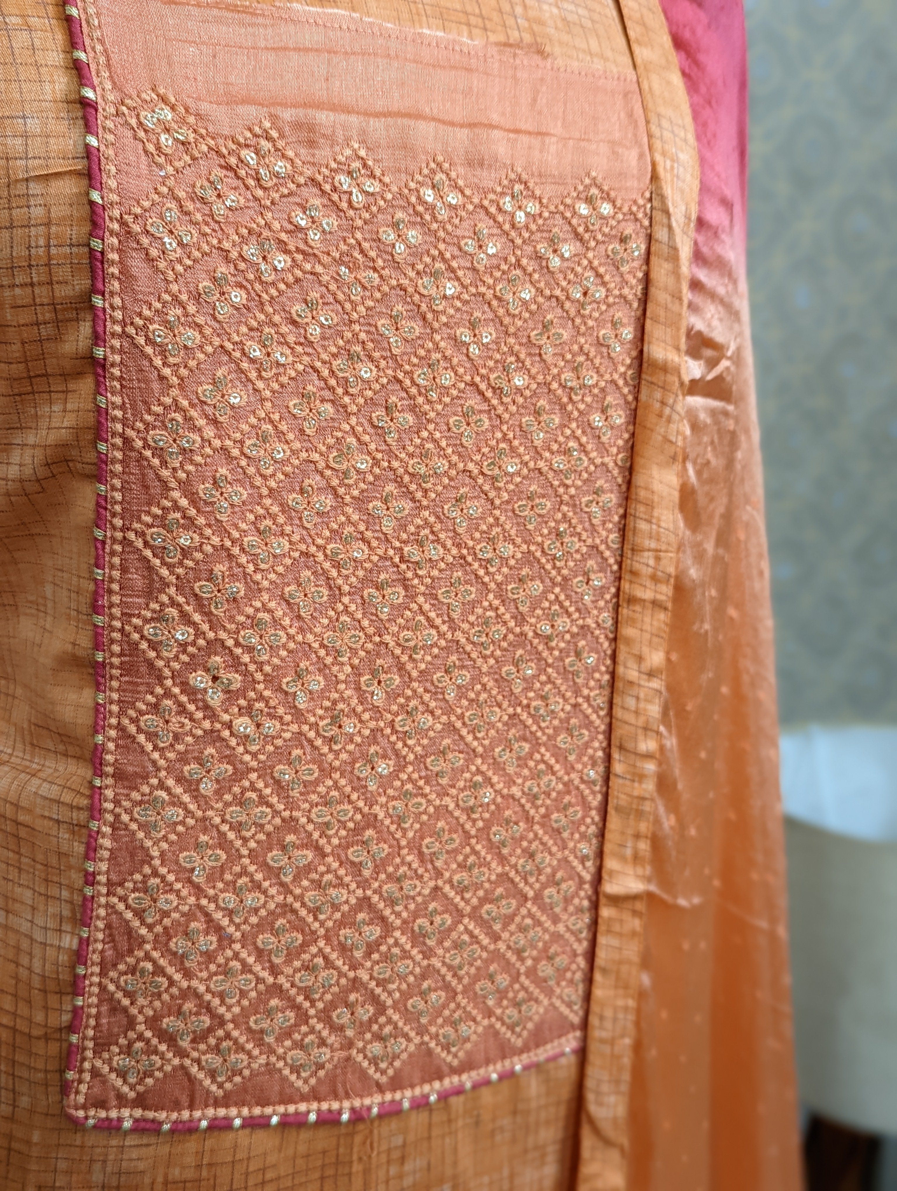 Load image into Gallery viewer, Pure Satin Cotton Unstitched Suit- 2452