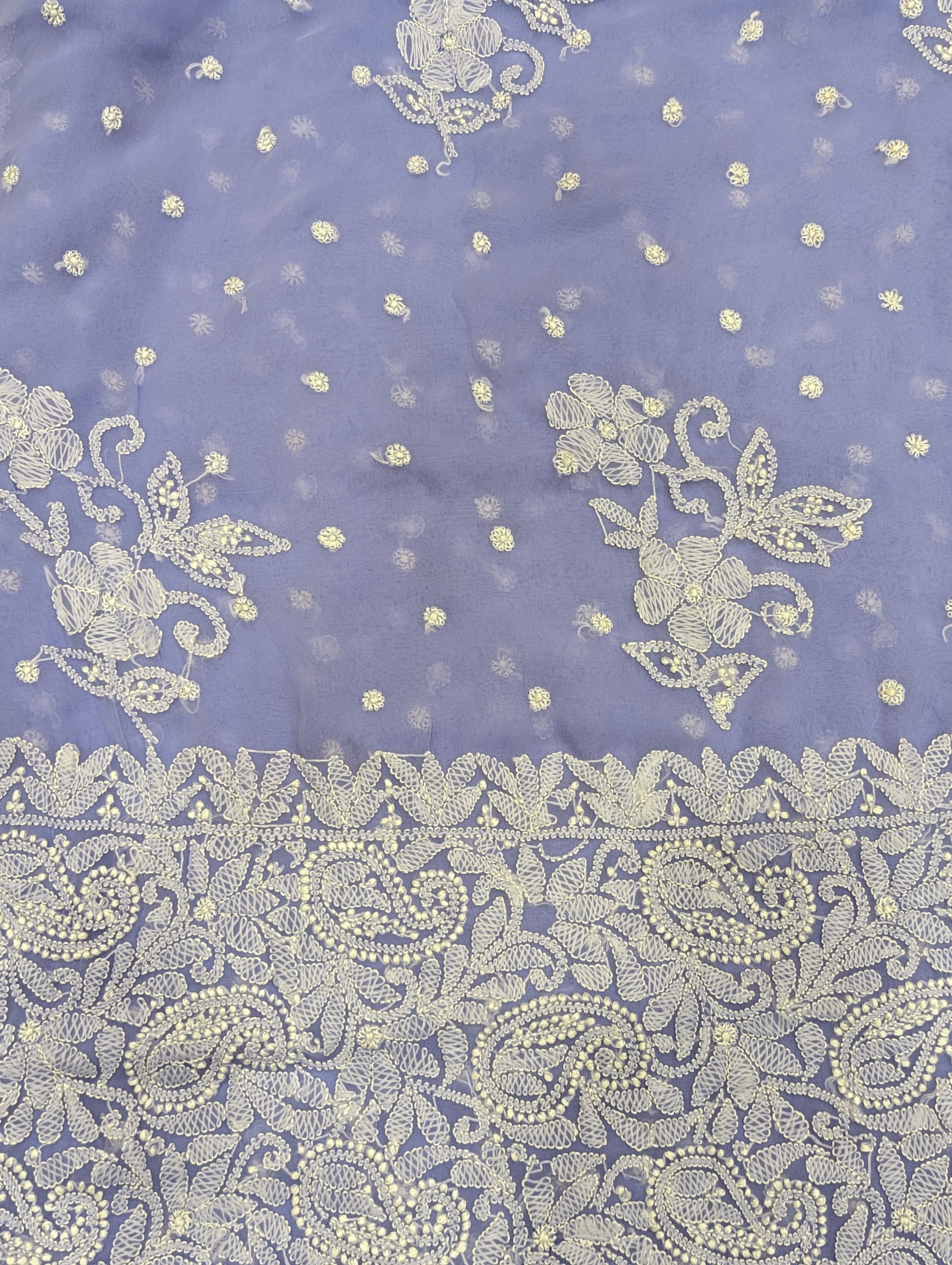 Load image into Gallery viewer, Georgette Lucknowi Saree - 2655