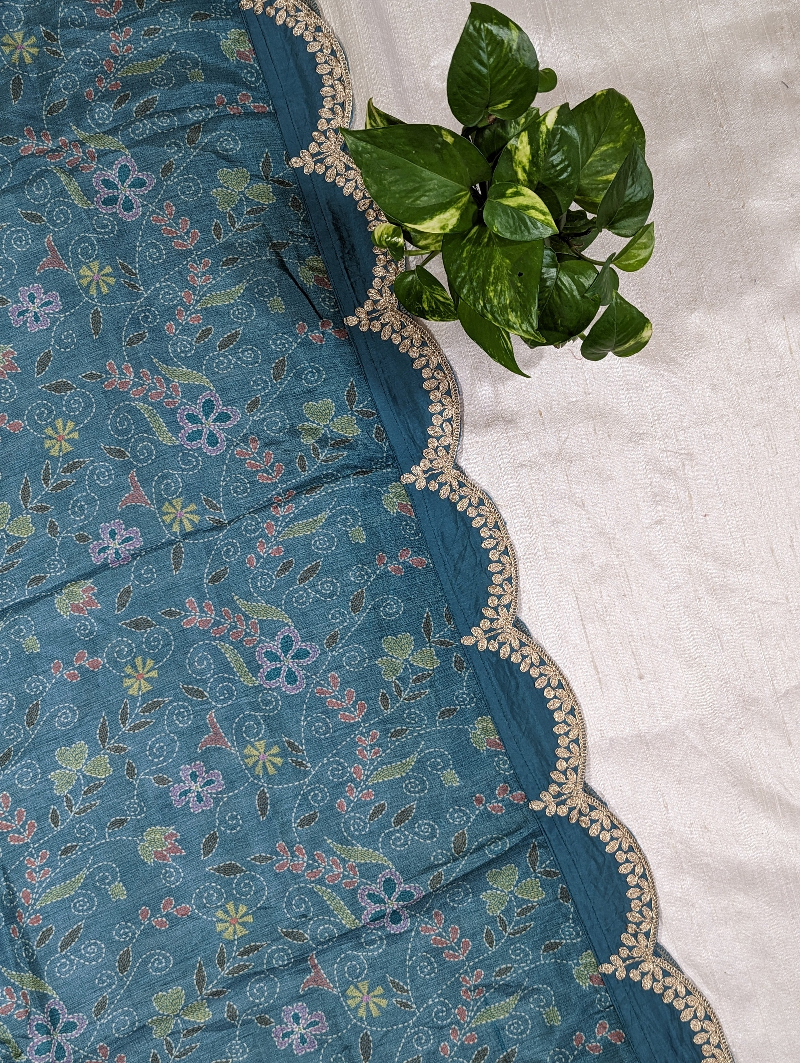 Load image into Gallery viewer, Muslin Silk Semi Stitched Suit-3079