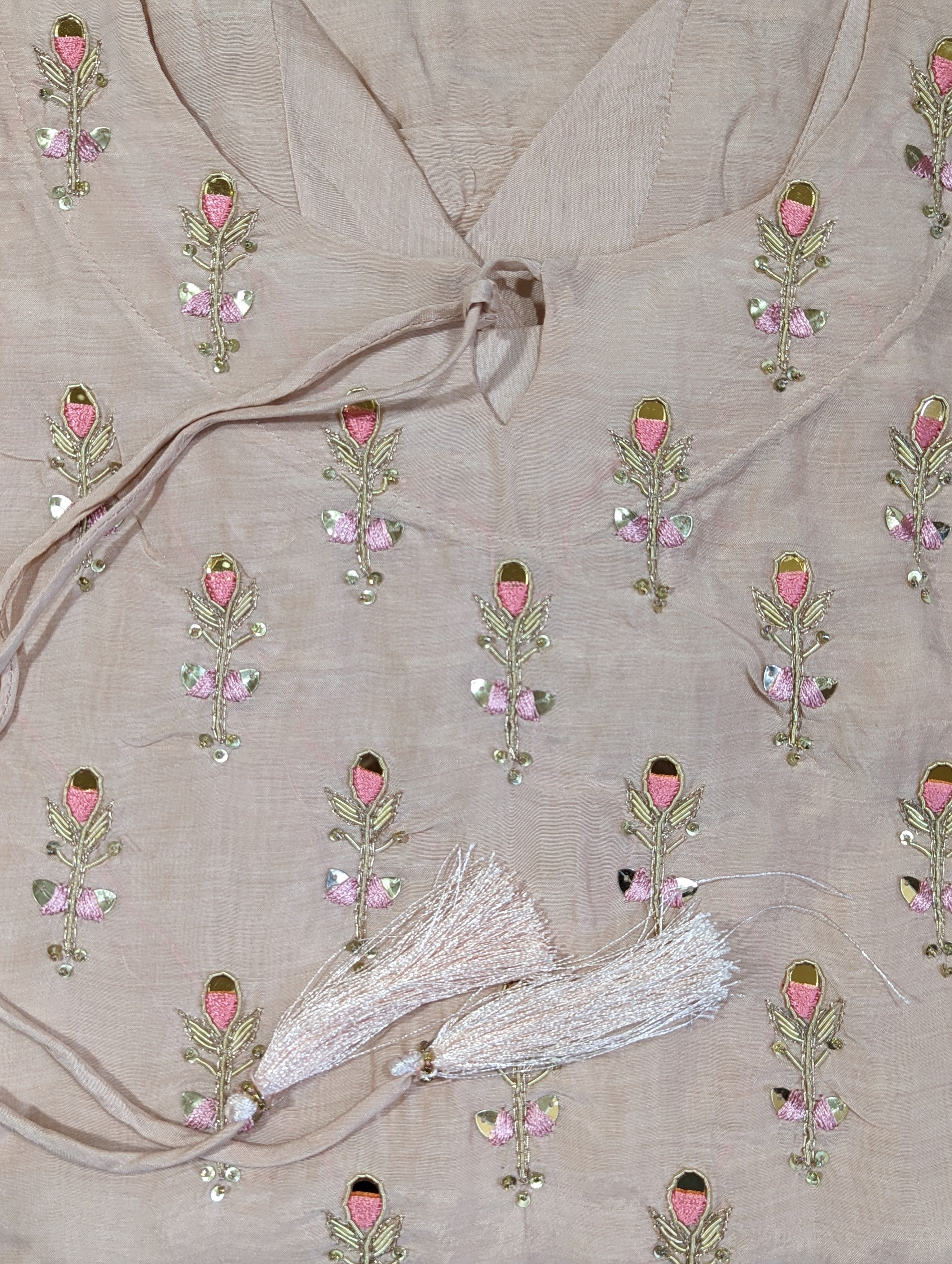 Load image into Gallery viewer, Muslin Silk Semi Stitched Suit-3080