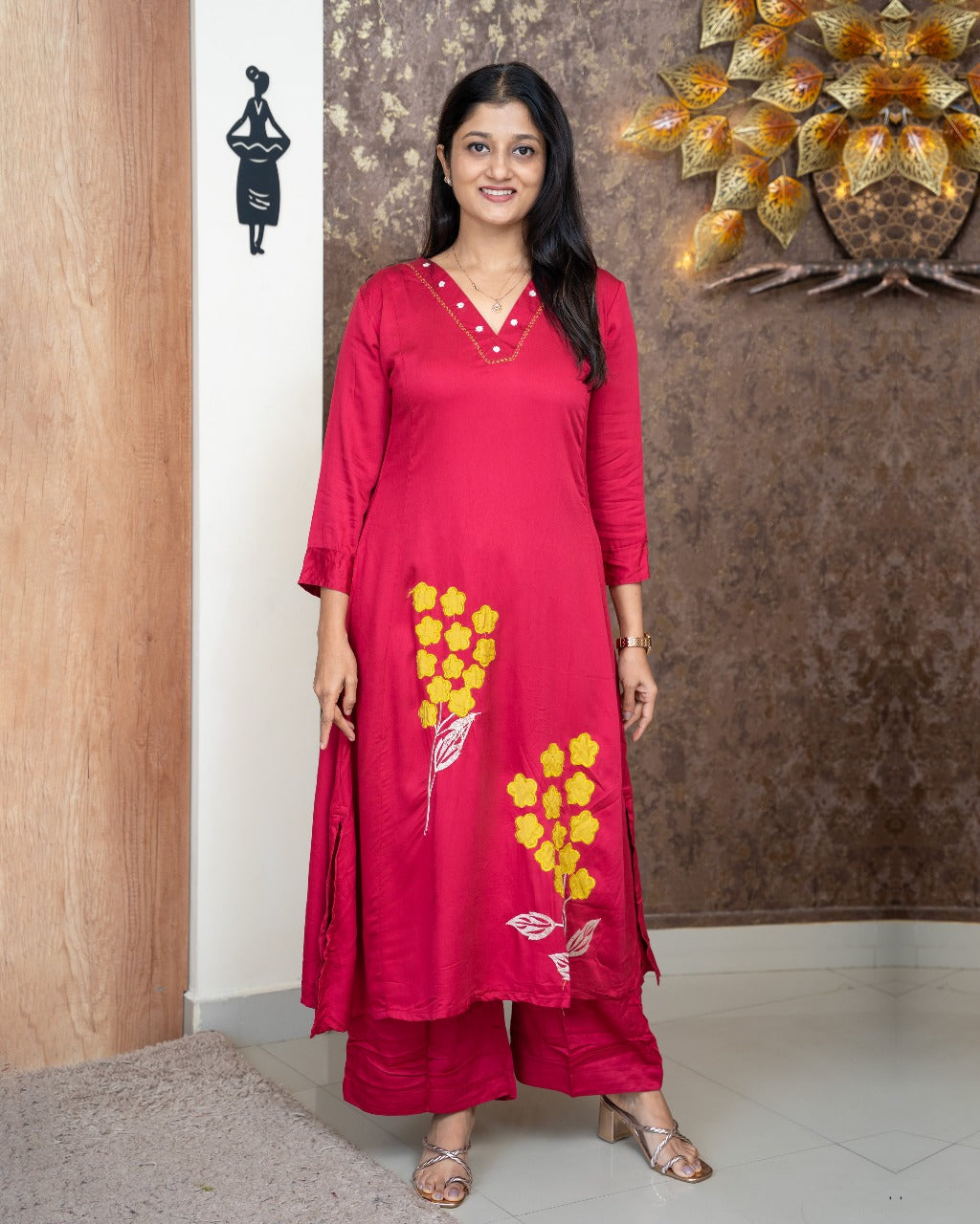 Load image into Gallery viewer, Modal Cotton Co-Ord Set-5076