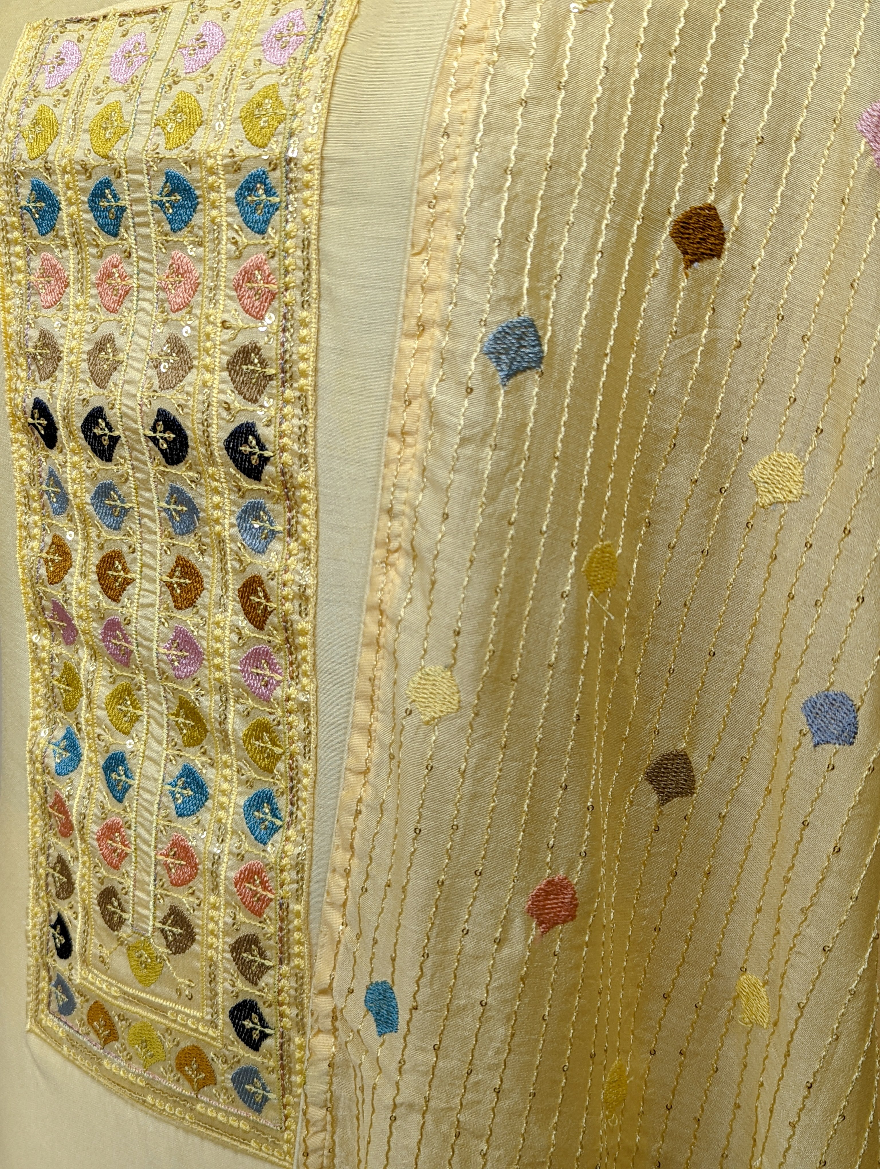 Load image into Gallery viewer, Chanderi Silk Unstitched Suit- 2502