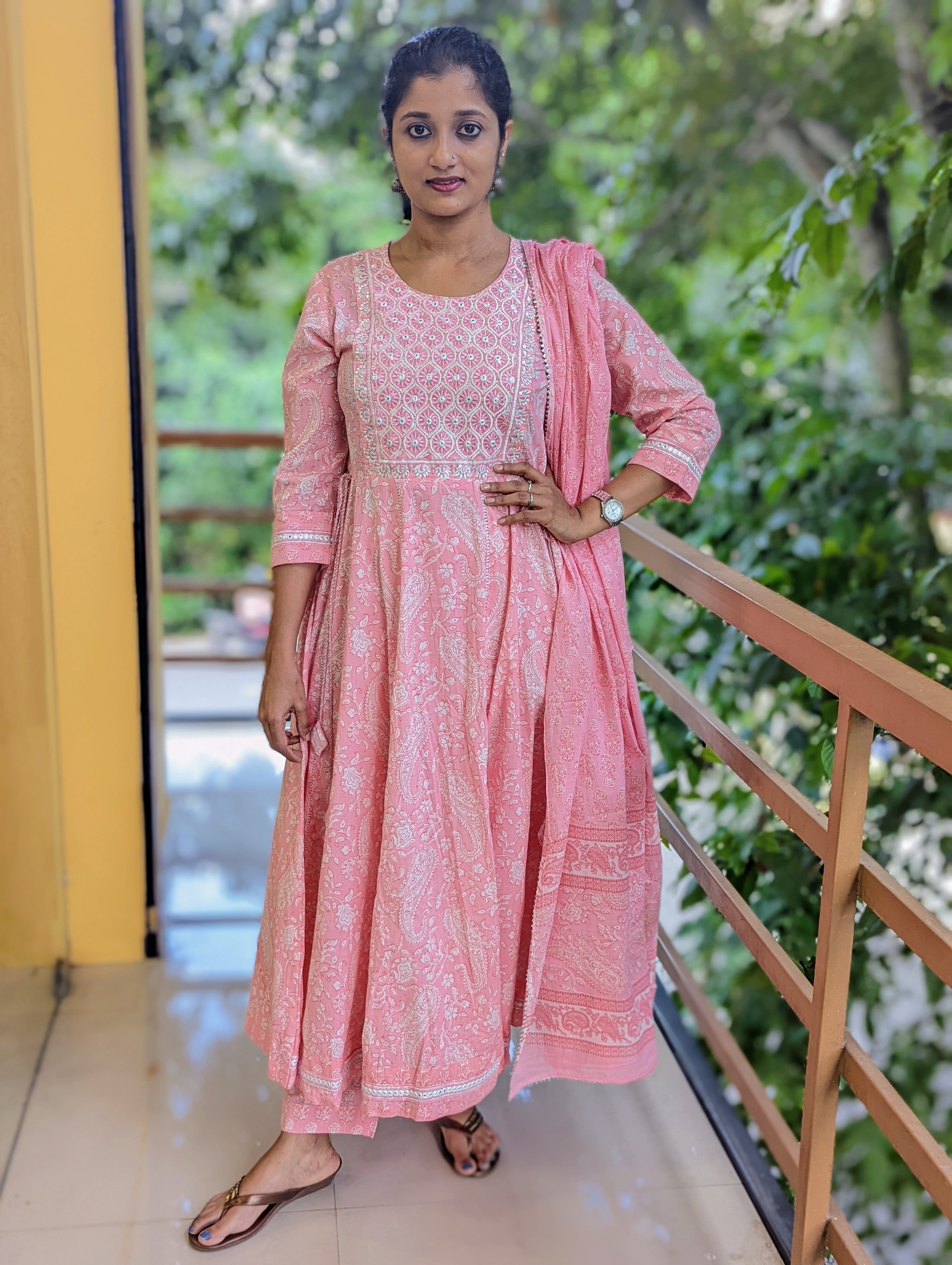 Load image into Gallery viewer, Jaipur Printed Anarkali Suit-2632