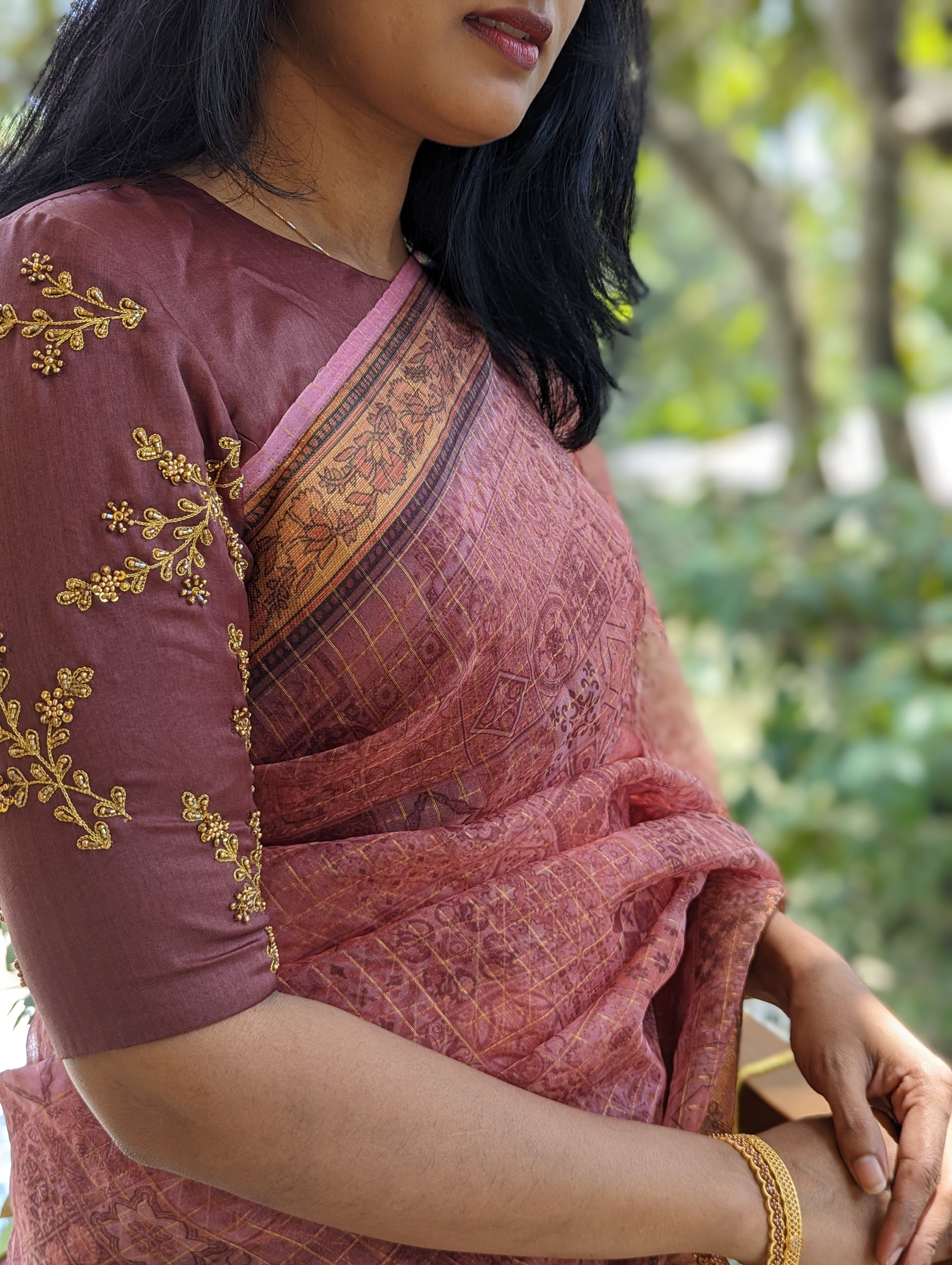 Load image into Gallery viewer, Designer Saree with Blouse Material