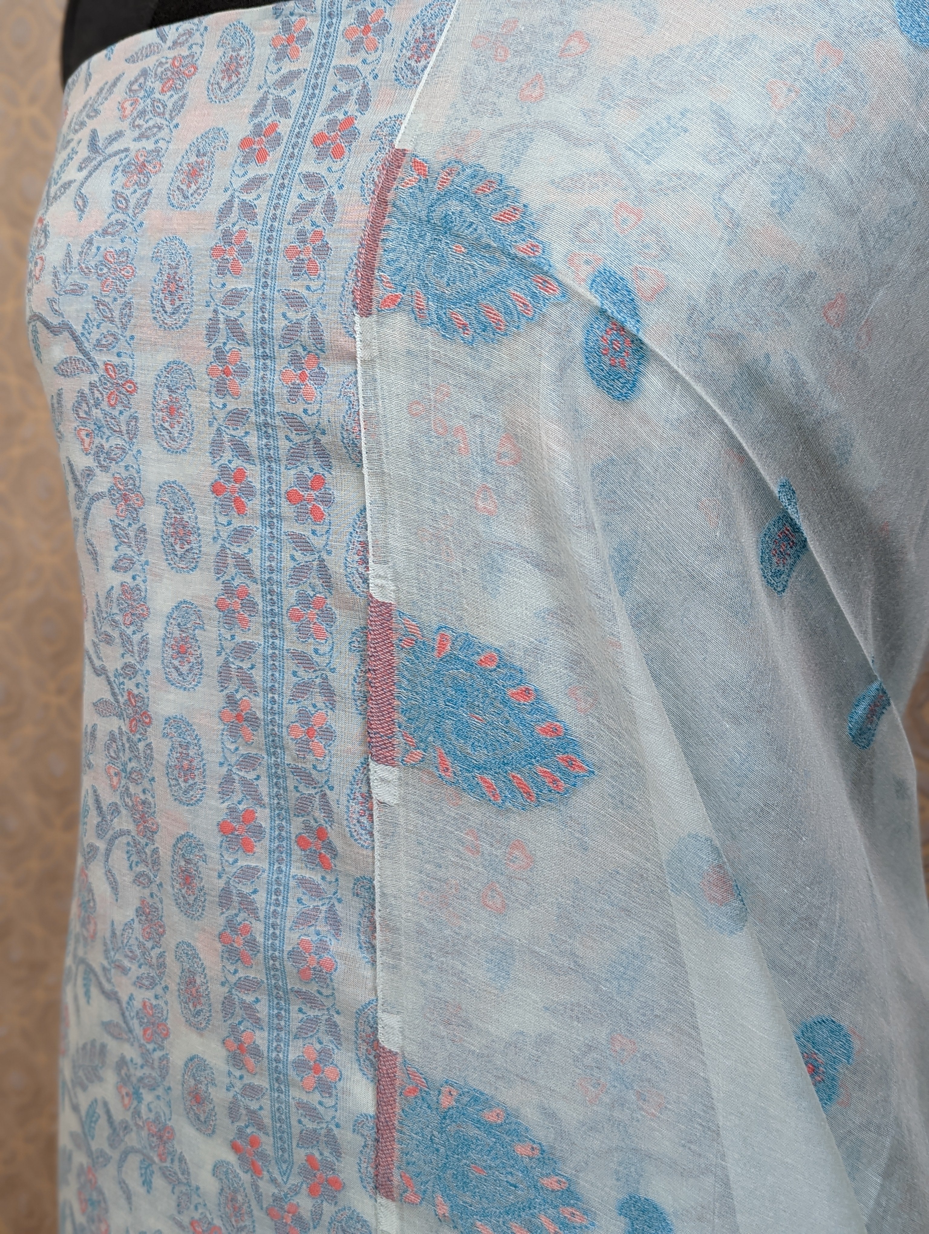 Load image into Gallery viewer, Baby Blue Pure Kashmiri Pashmina Salwar - 2772
