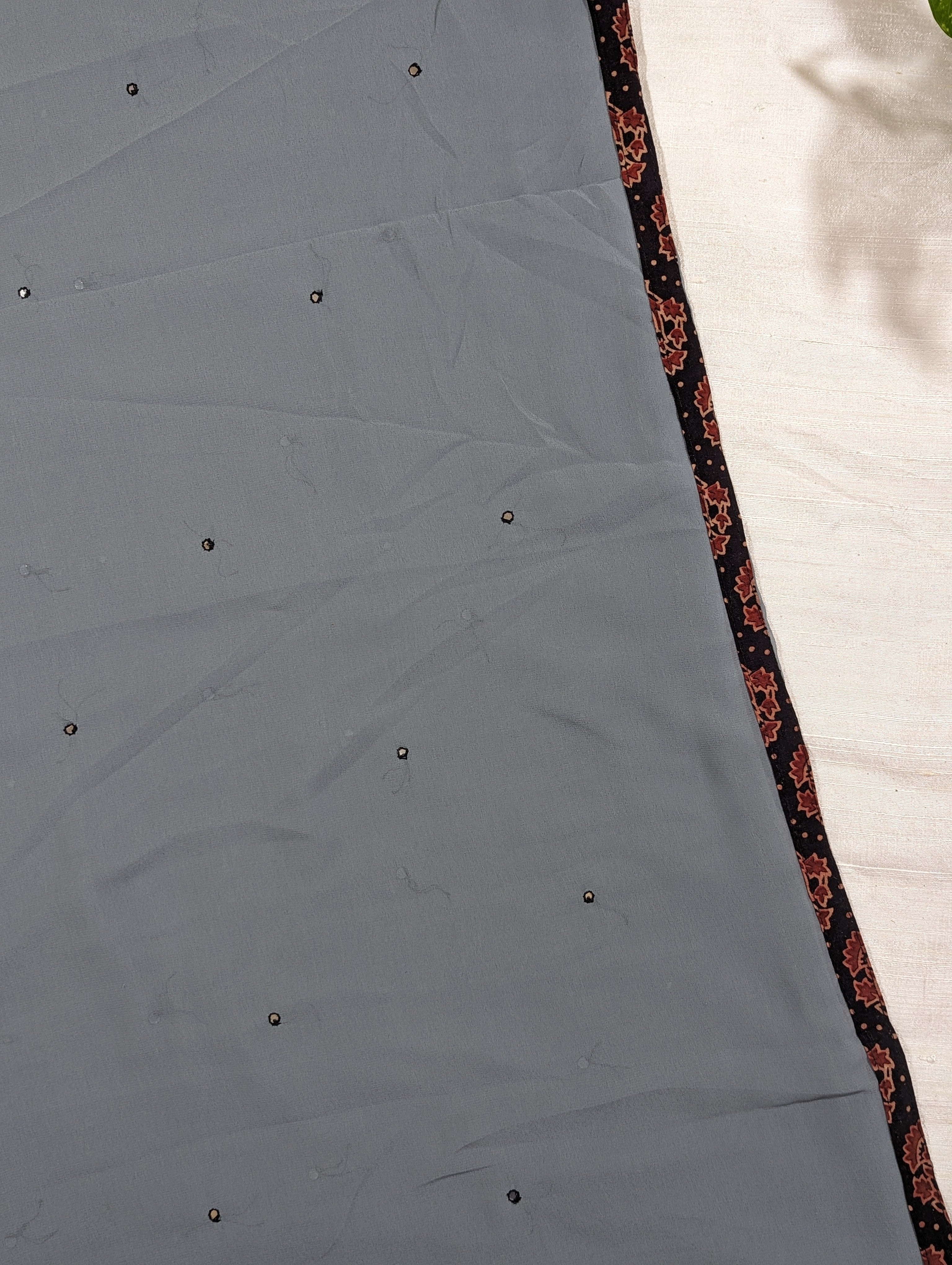 Load image into Gallery viewer, Grey Faux Georgette Unstitched Suits -2929