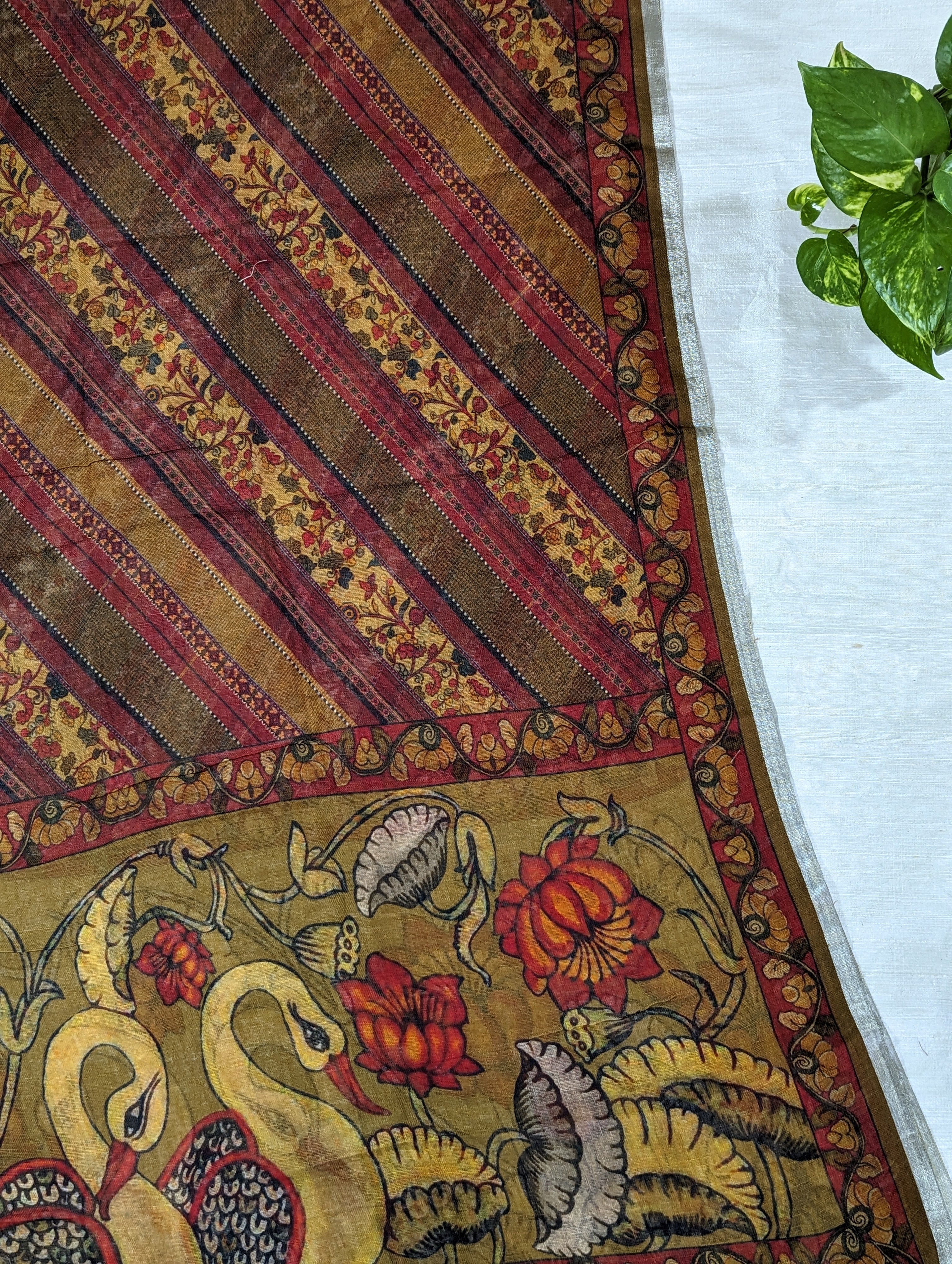 Load image into Gallery viewer, Deep Caramel Pure Linen Unstitched Suits-3038