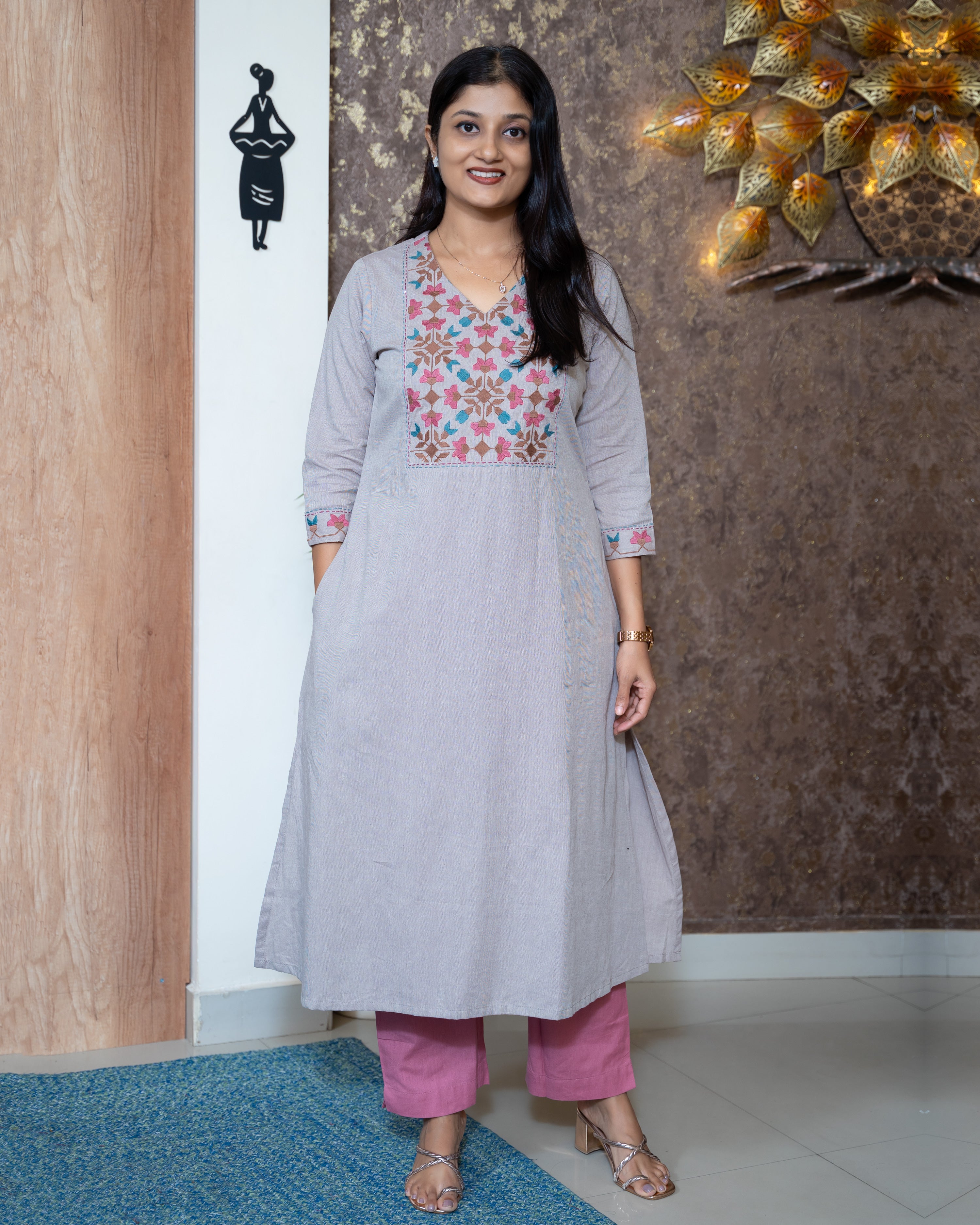Load image into Gallery viewer, Cotton Kurti-
