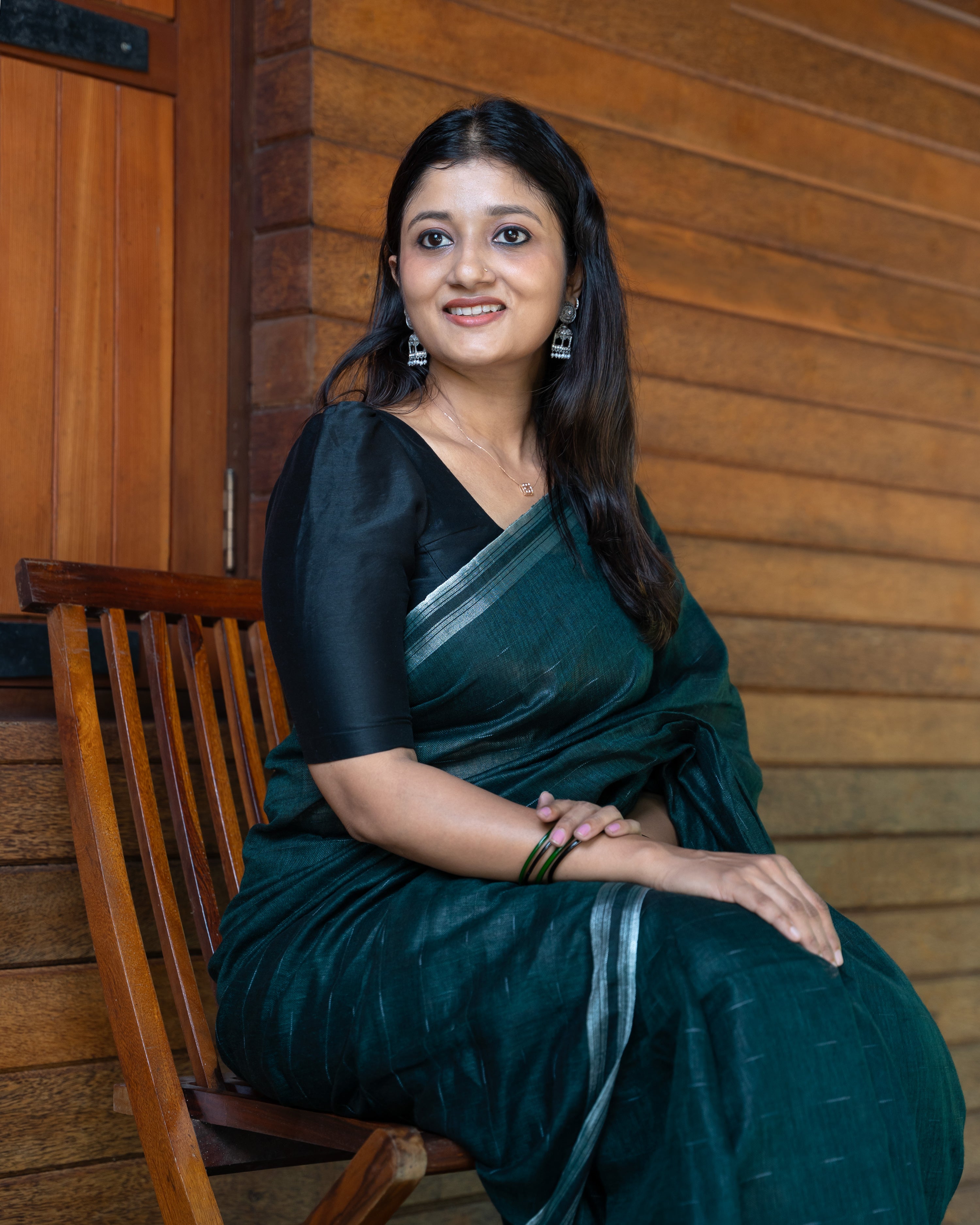 Load image into Gallery viewer, Pure Linen Saree(Pre-Order)-2447
