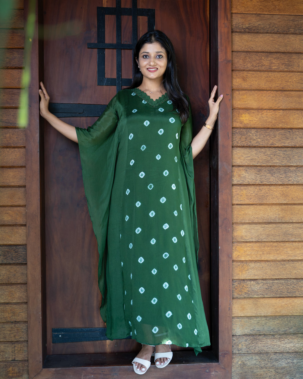 Chinnon Chiffon Designer Kaftan(Pre-Order)-4617