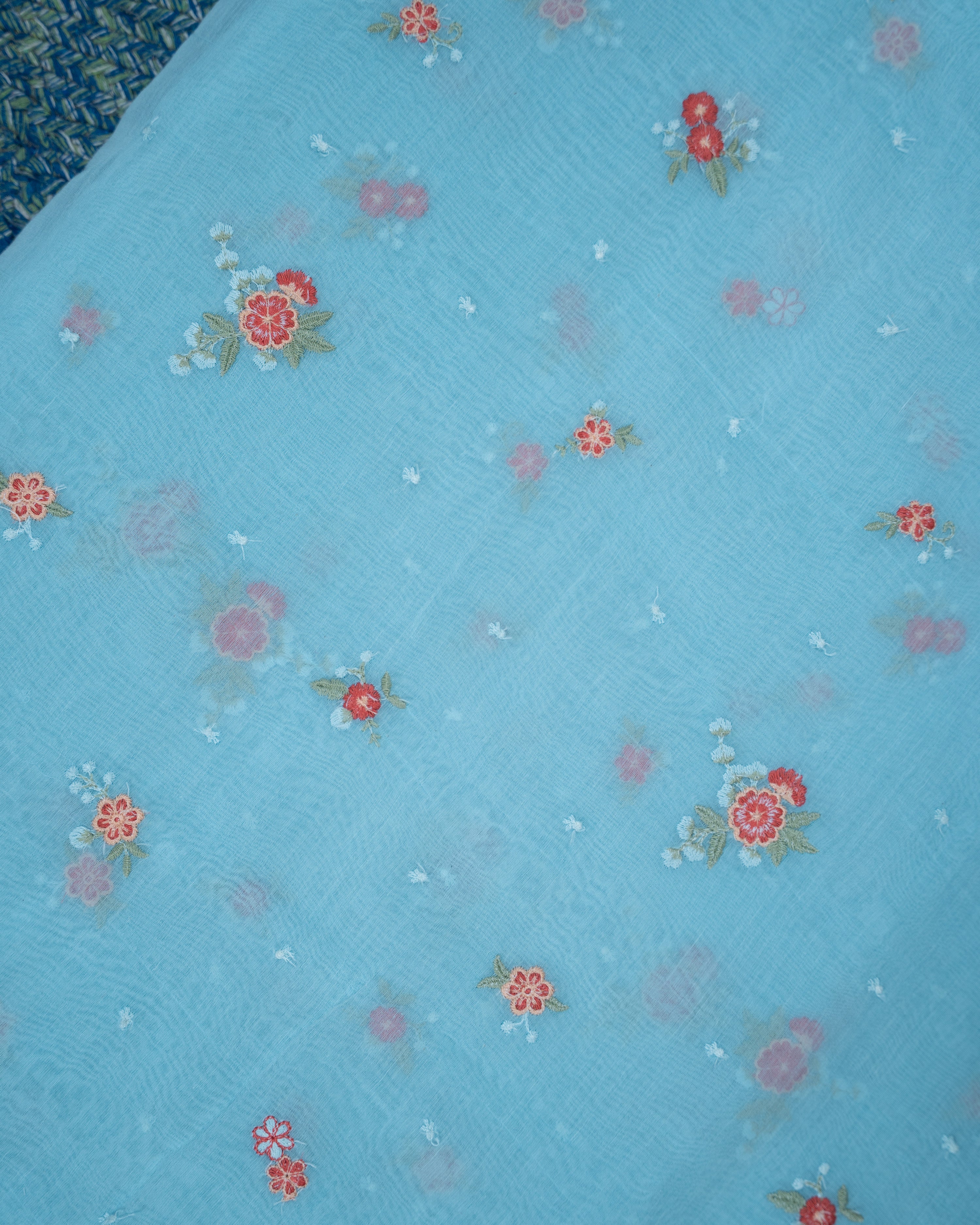 Load image into Gallery viewer, Mul Chanderi Fabric-6753
