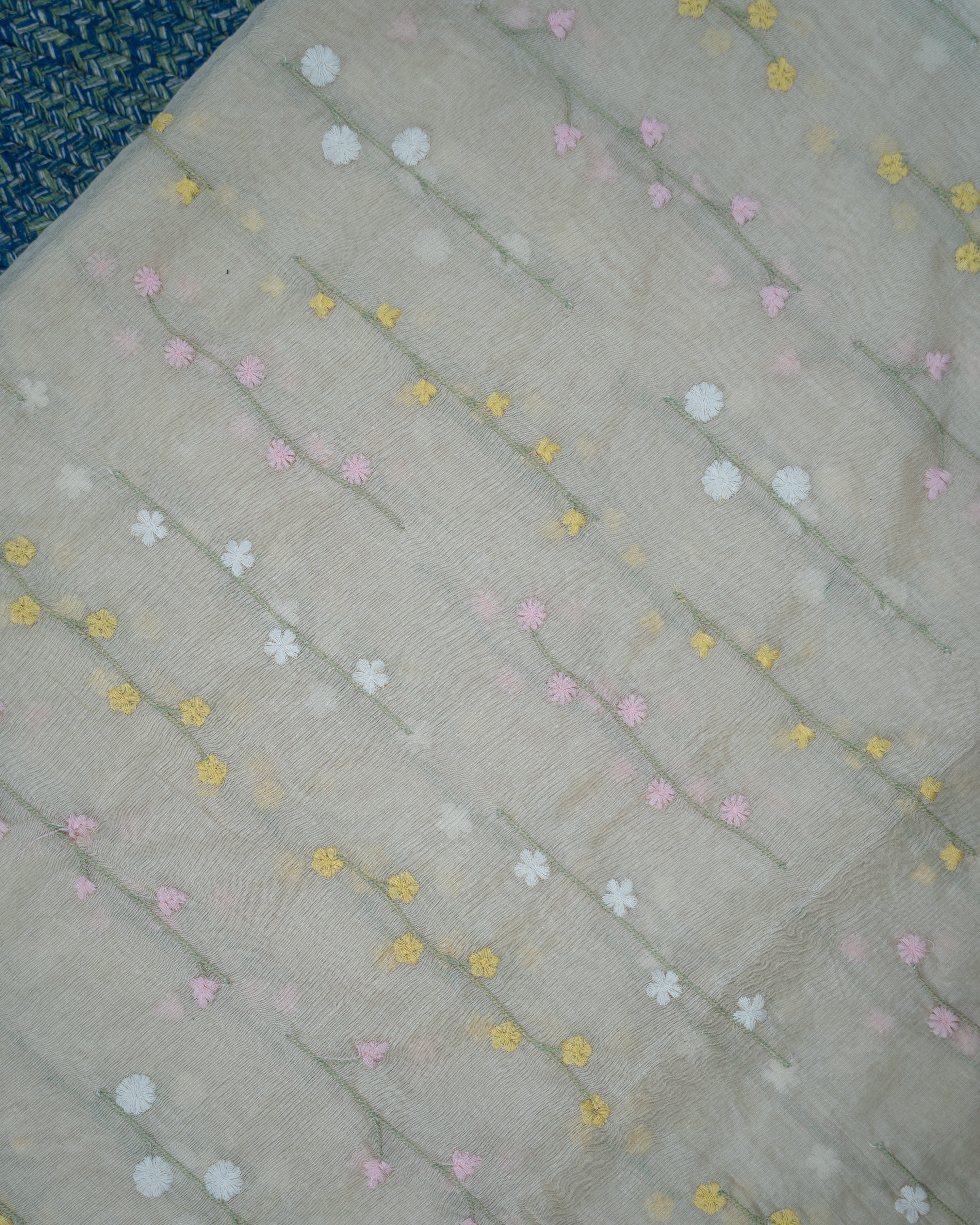 Load image into Gallery viewer, Mul Chanderi Fabric-6752
