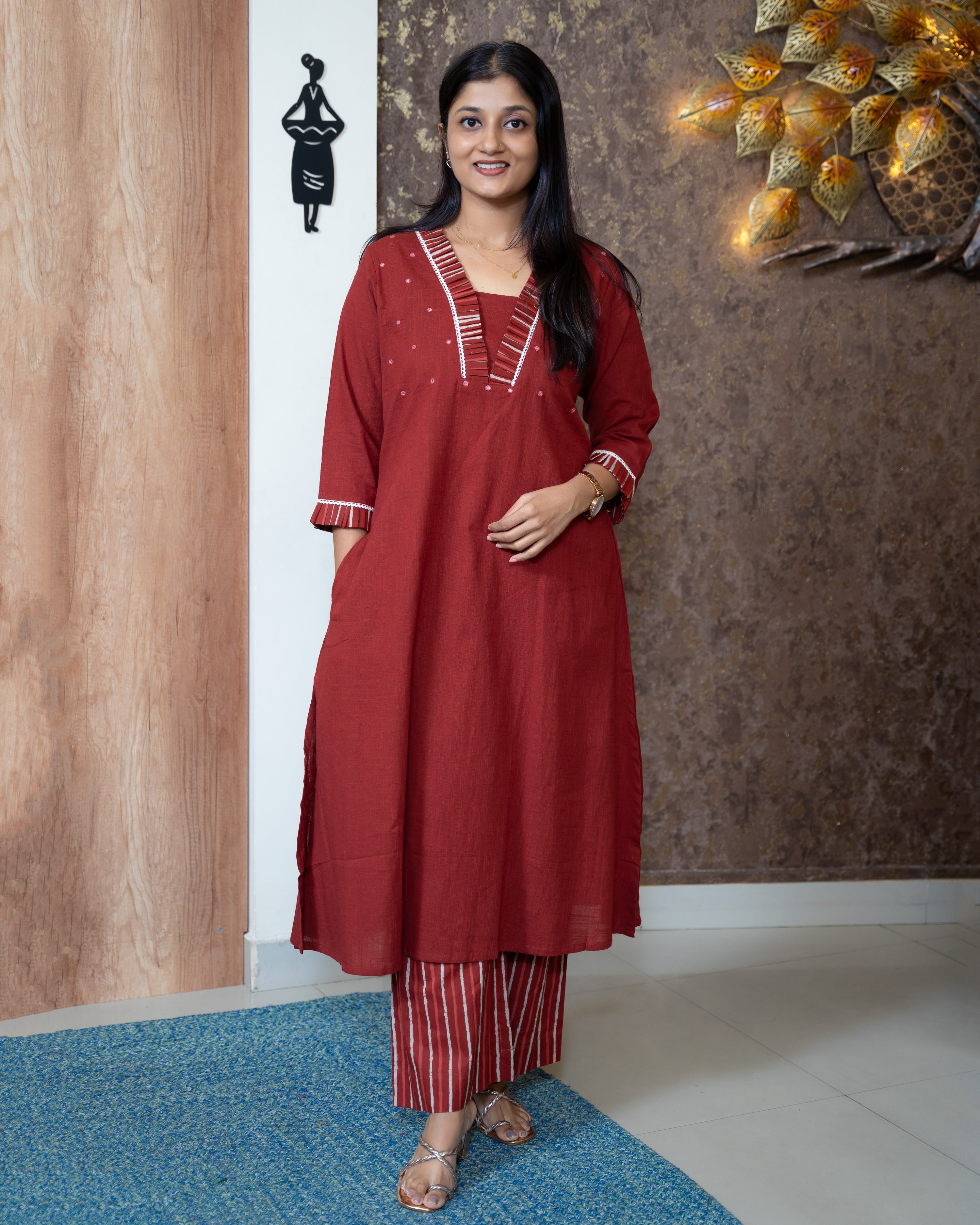 Load image into Gallery viewer, Cotton Co-Ord Set-8547
