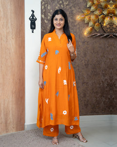 Mul Chanderi Co-Ord Set-4344