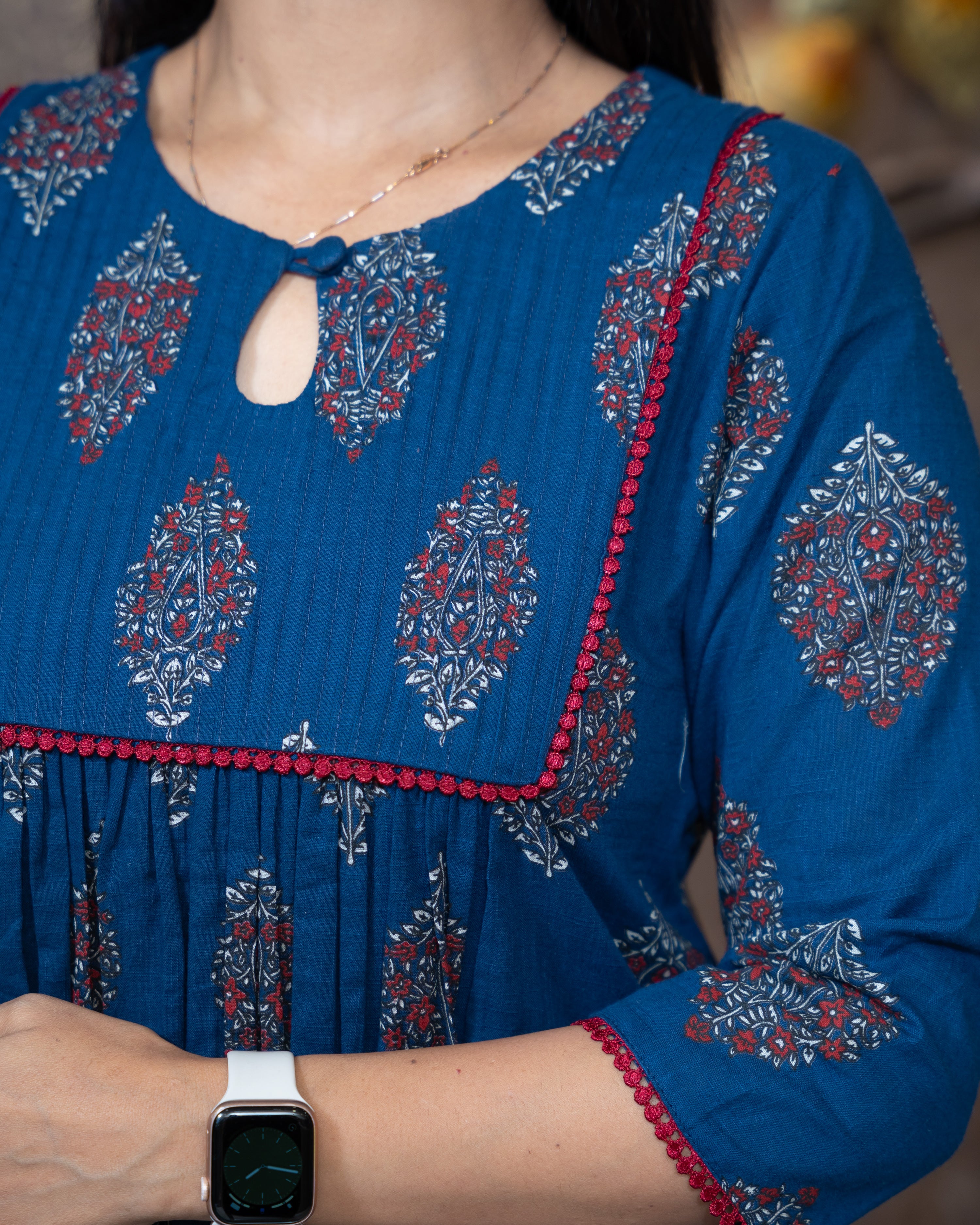 Load image into Gallery viewer, Cotton Designer Kurti(Pre-Order)-1145

