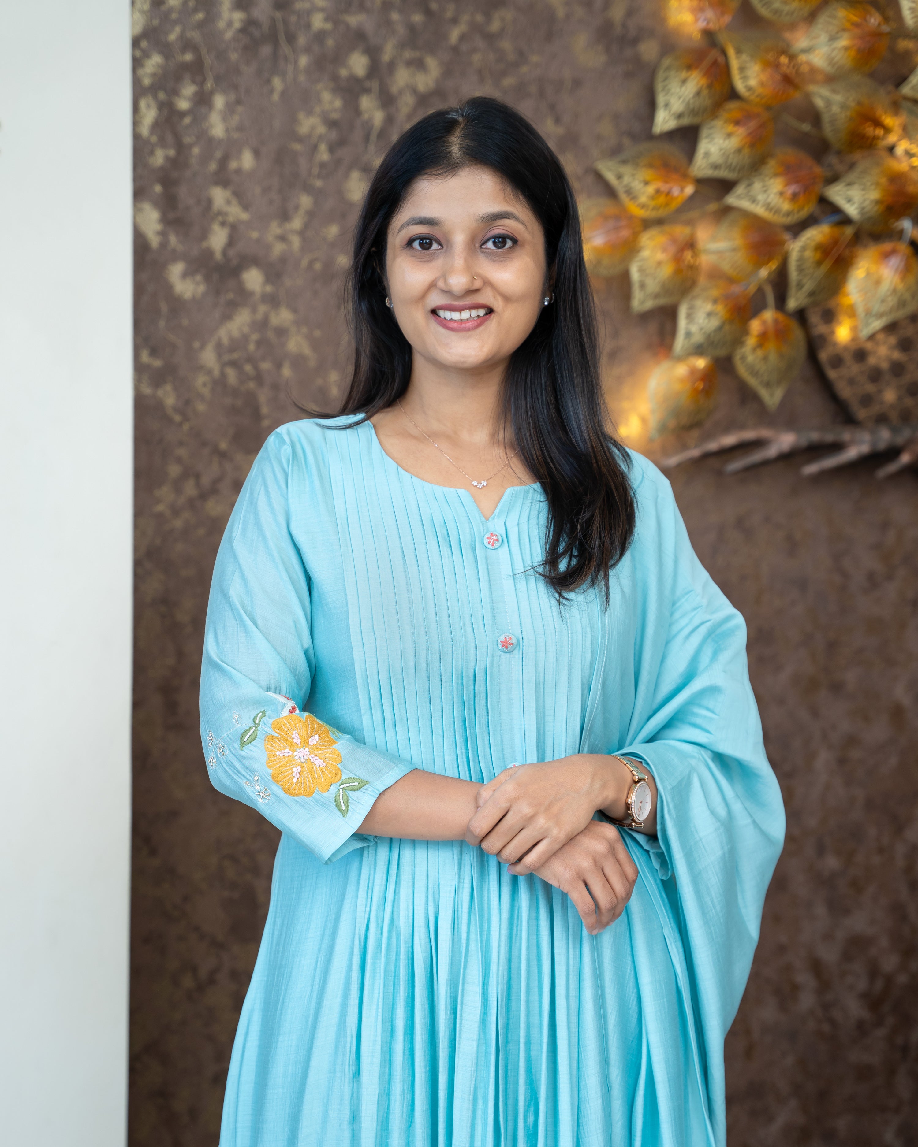 Load image into Gallery viewer, Mul Chanderi Suit-4362
