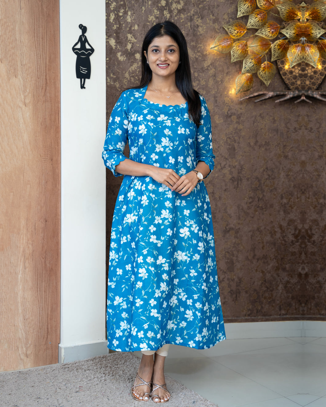Linen Cotton Designer Kurti(Pre-Order)-4376