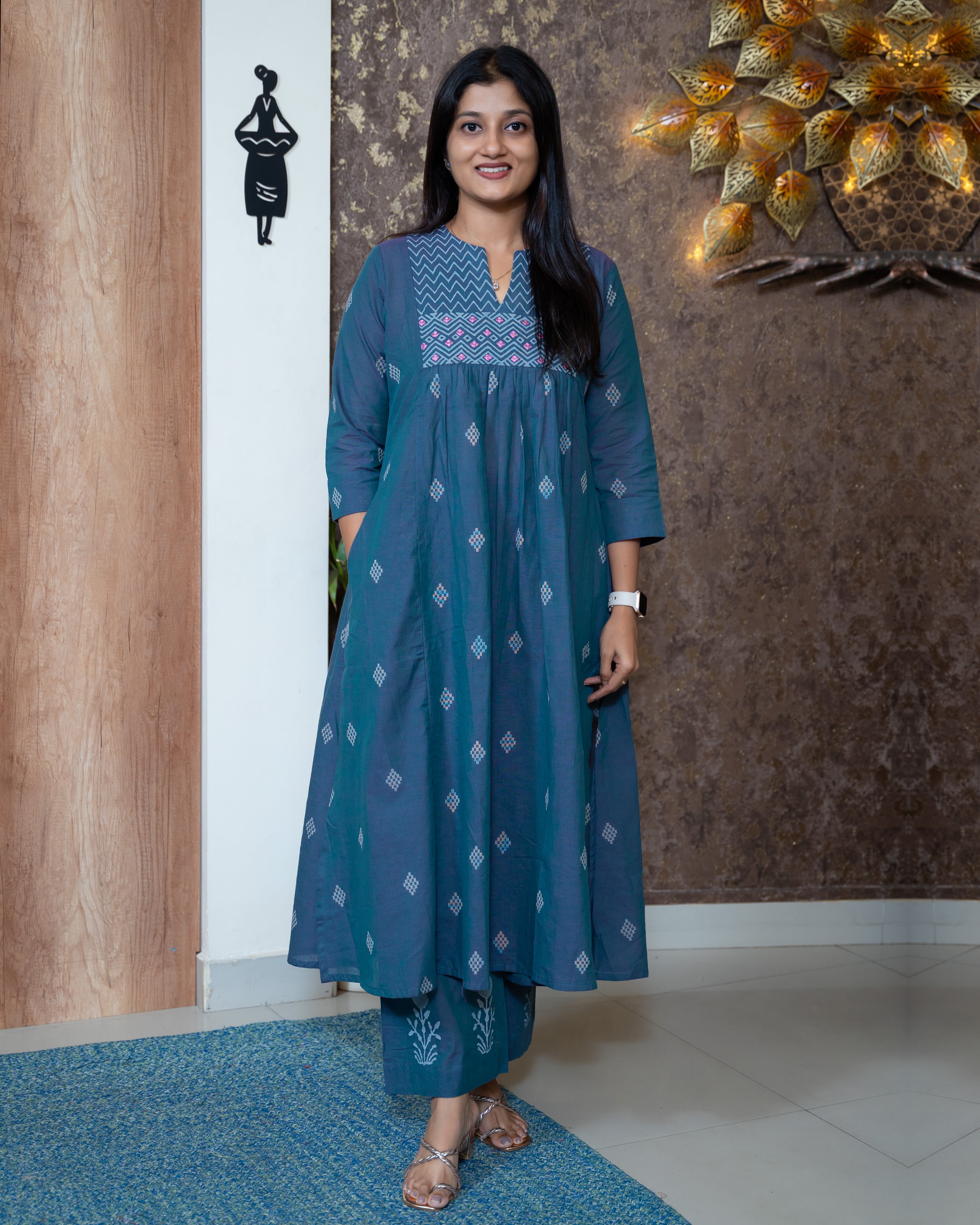 Load image into Gallery viewer, Cotton Co-Ord Set-
